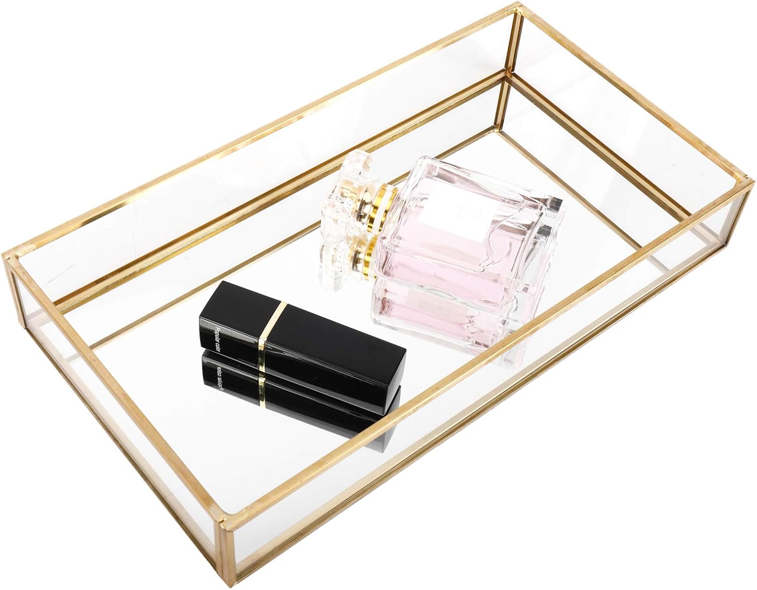 HighFree Gold Mirror Vanity Tray 102x55x16