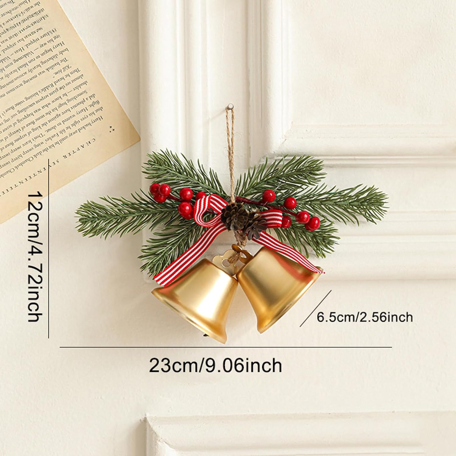 Ochine Christmas Jingle Bells Door Hanger