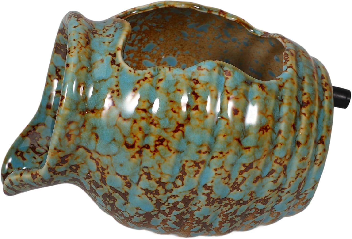 Vintage Ceramic Waterfall Jar for Aquarium and Garden Decor