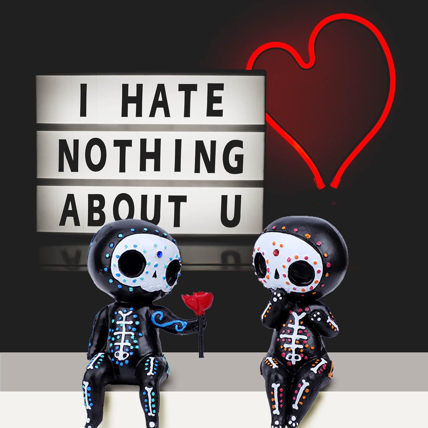 Sugar Skull Couple Figurine Halloween Decor