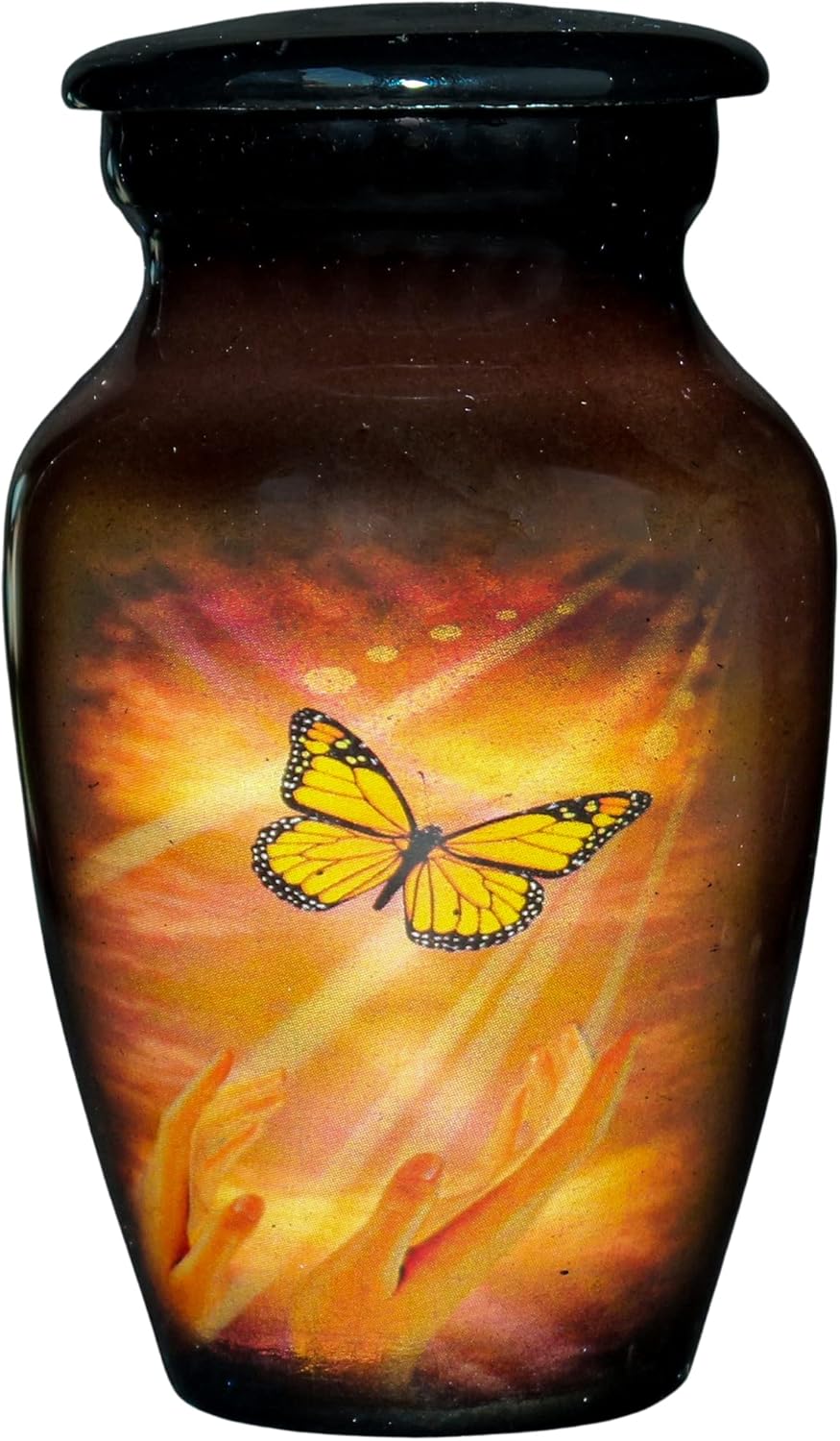 Small Cremation Keepsake Mini Urn with Velvet Box
