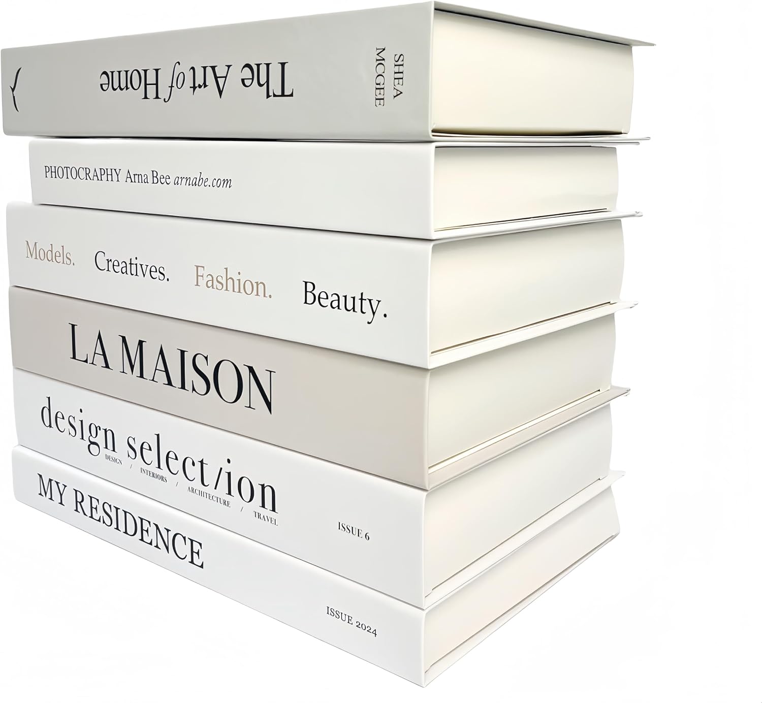 Ediactcyl 6PCS Decorative Fake Books for Home and Office