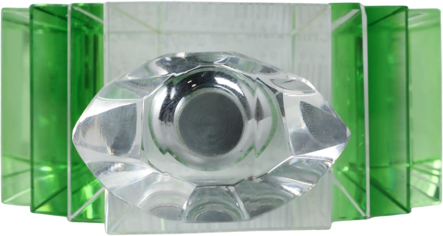 Sagebrook Home Art Deco Glass Perfume Bottle 5 Green