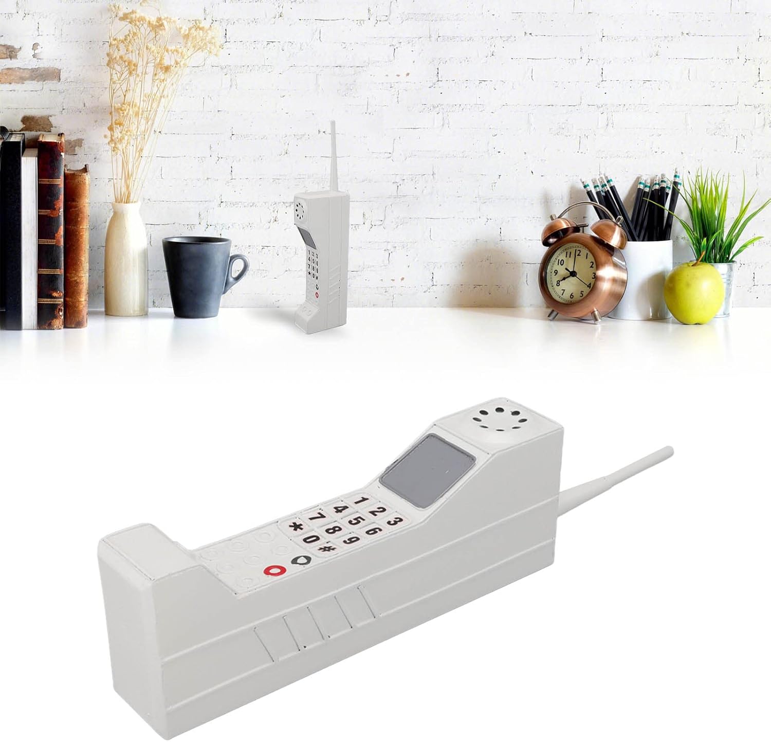 Diydeg Retro Mobile White Vintage Decor