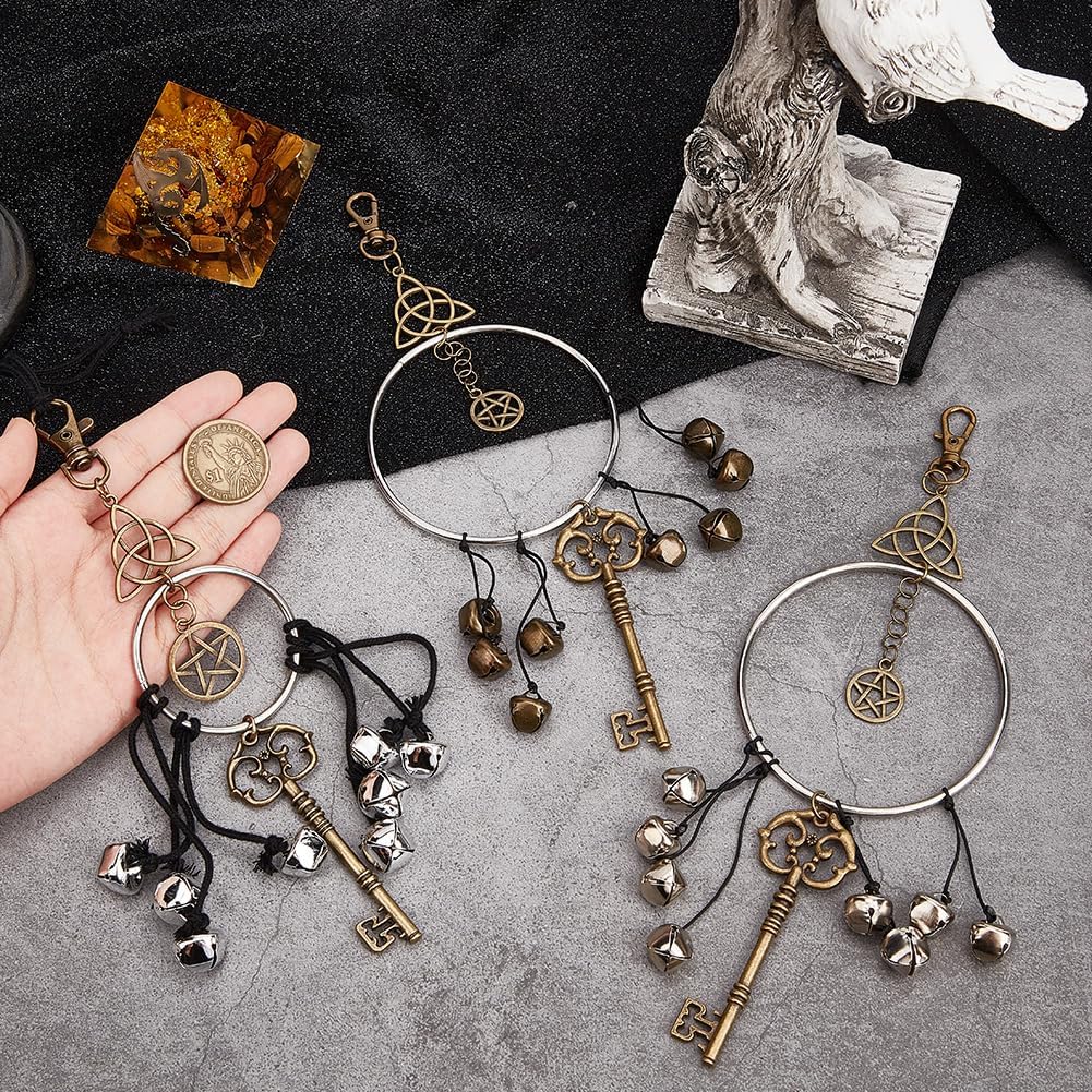 CREATCABIN 3Pcs Witch Bells Door Protection Hangers