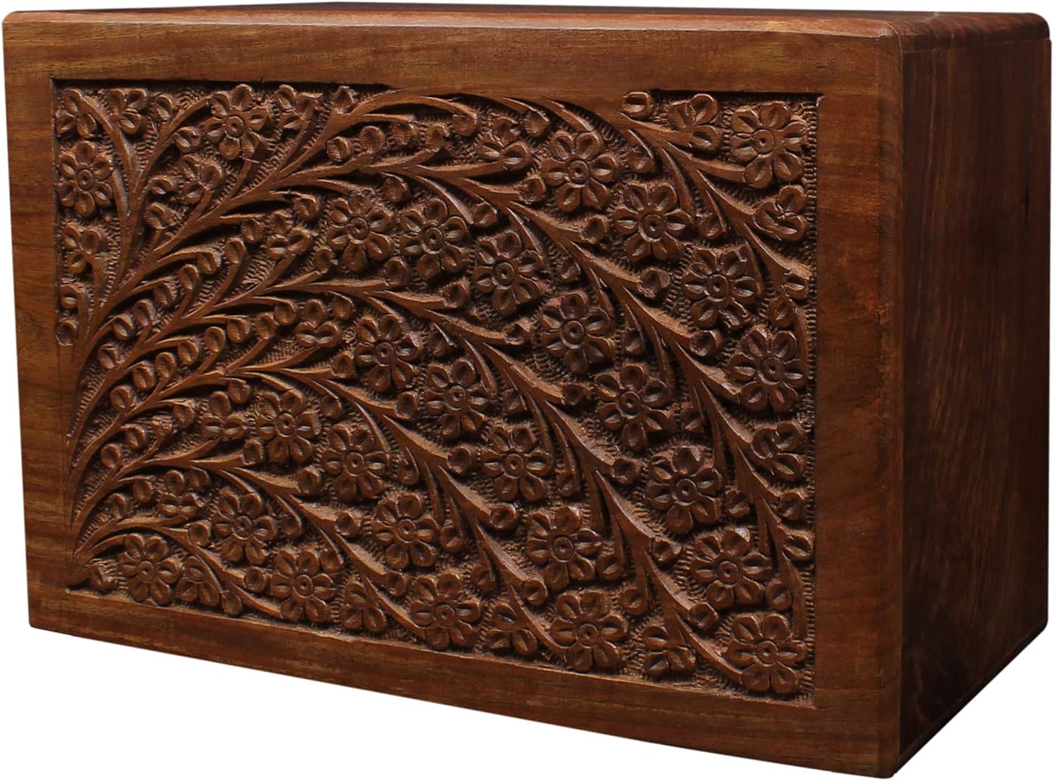 Hand-Carved Rosewood Urn Box - Extra Large 1