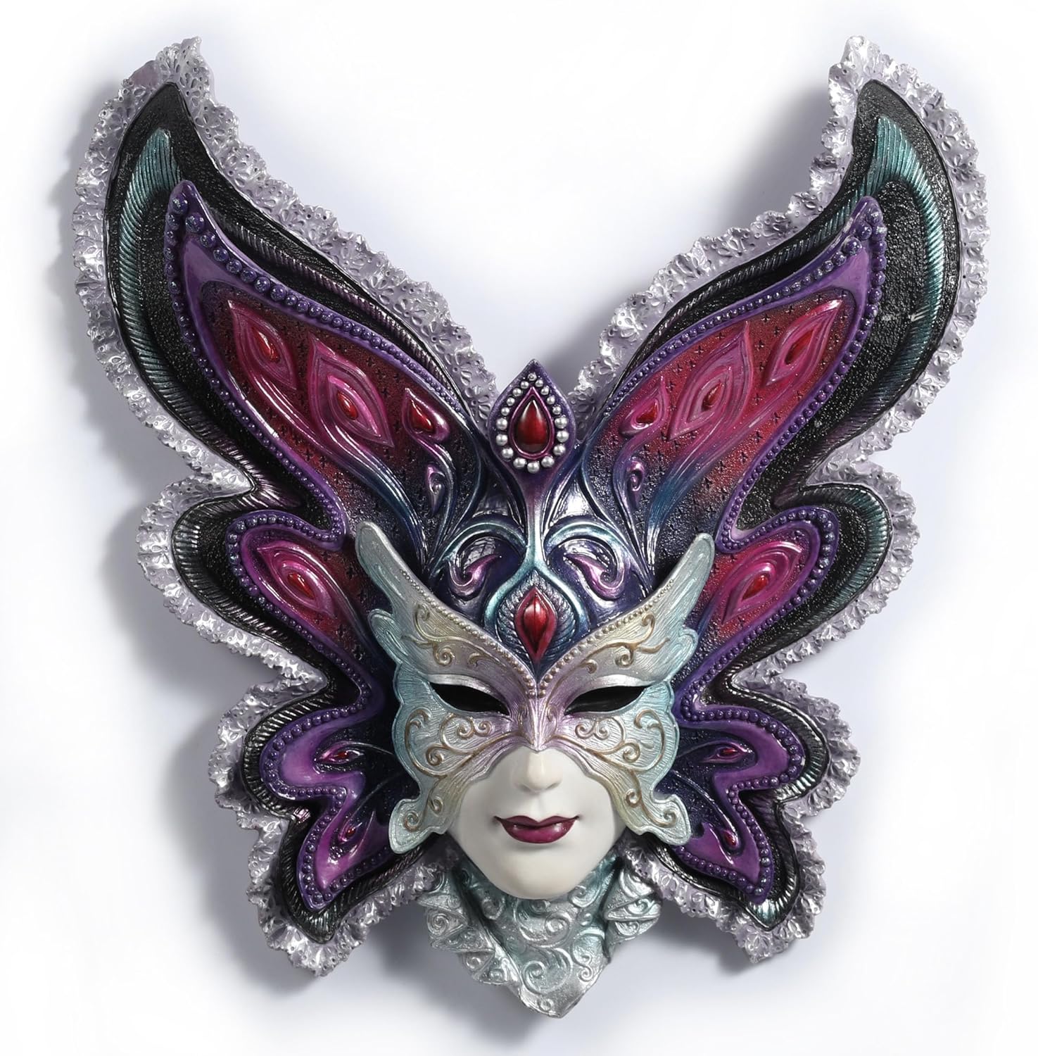 Veronese Design 11 38 Inch Butterfly Venetian Mask Sculpture