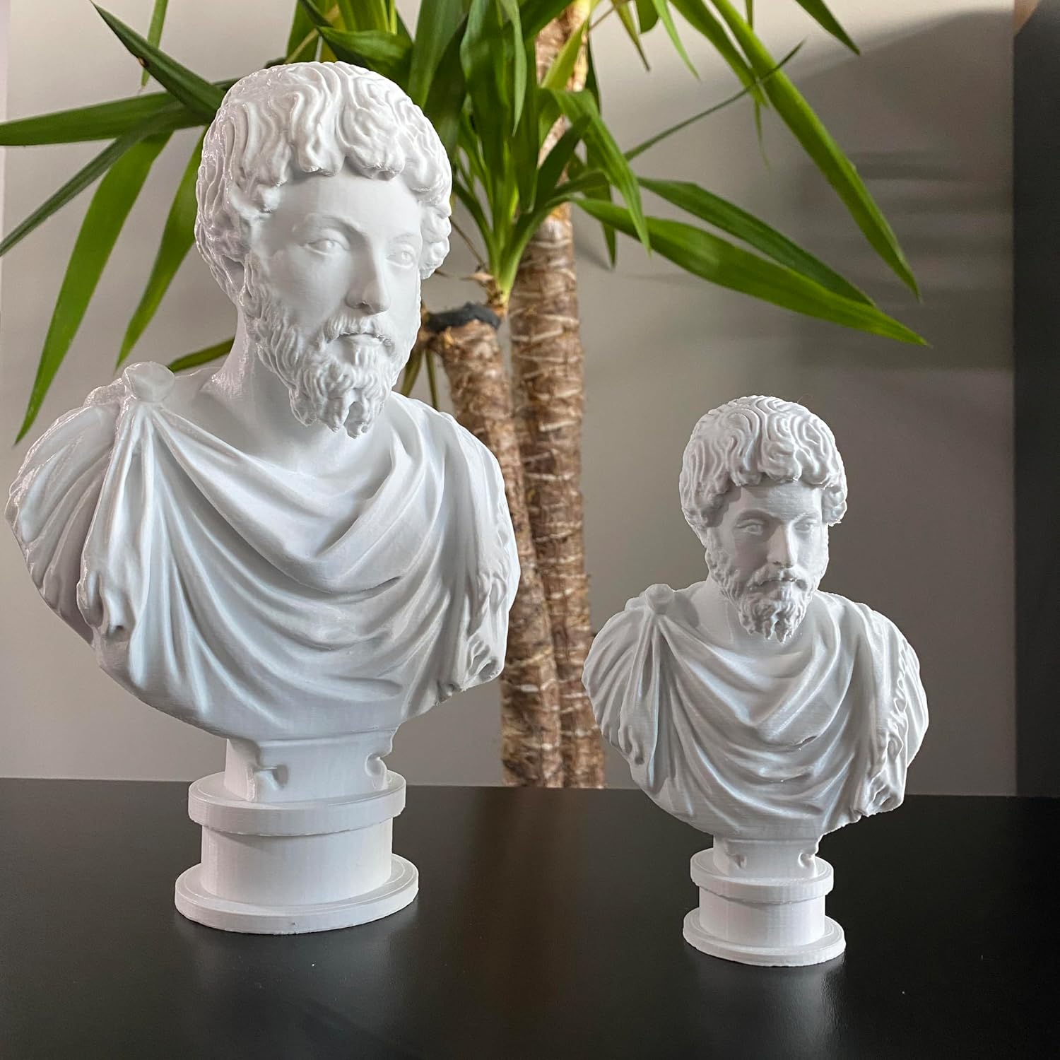 M Aurelius Statue Bust Roman Emperor Sculpture 6 Inches