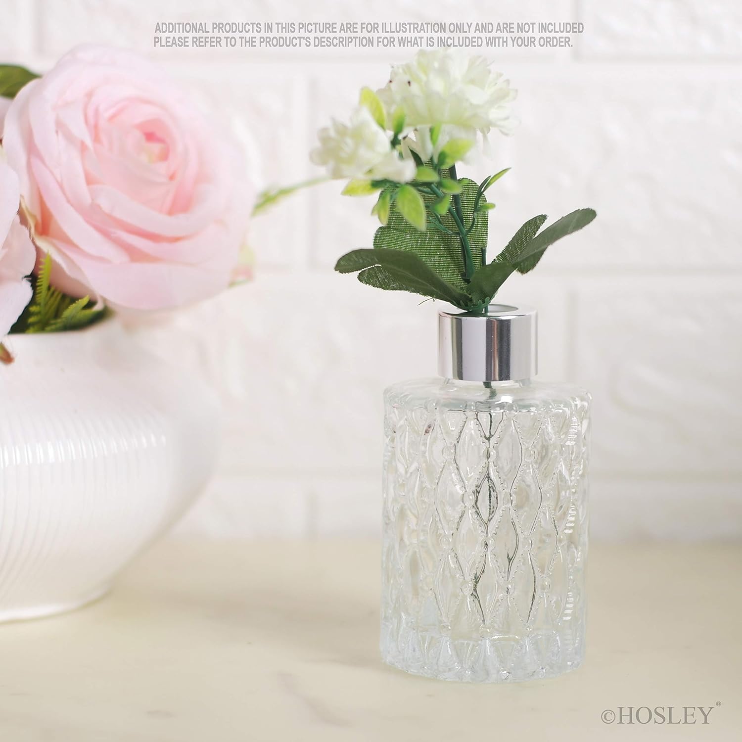 Hosley Mid Century Modern Glass Diffuser Set of 4 - 4 Inch High