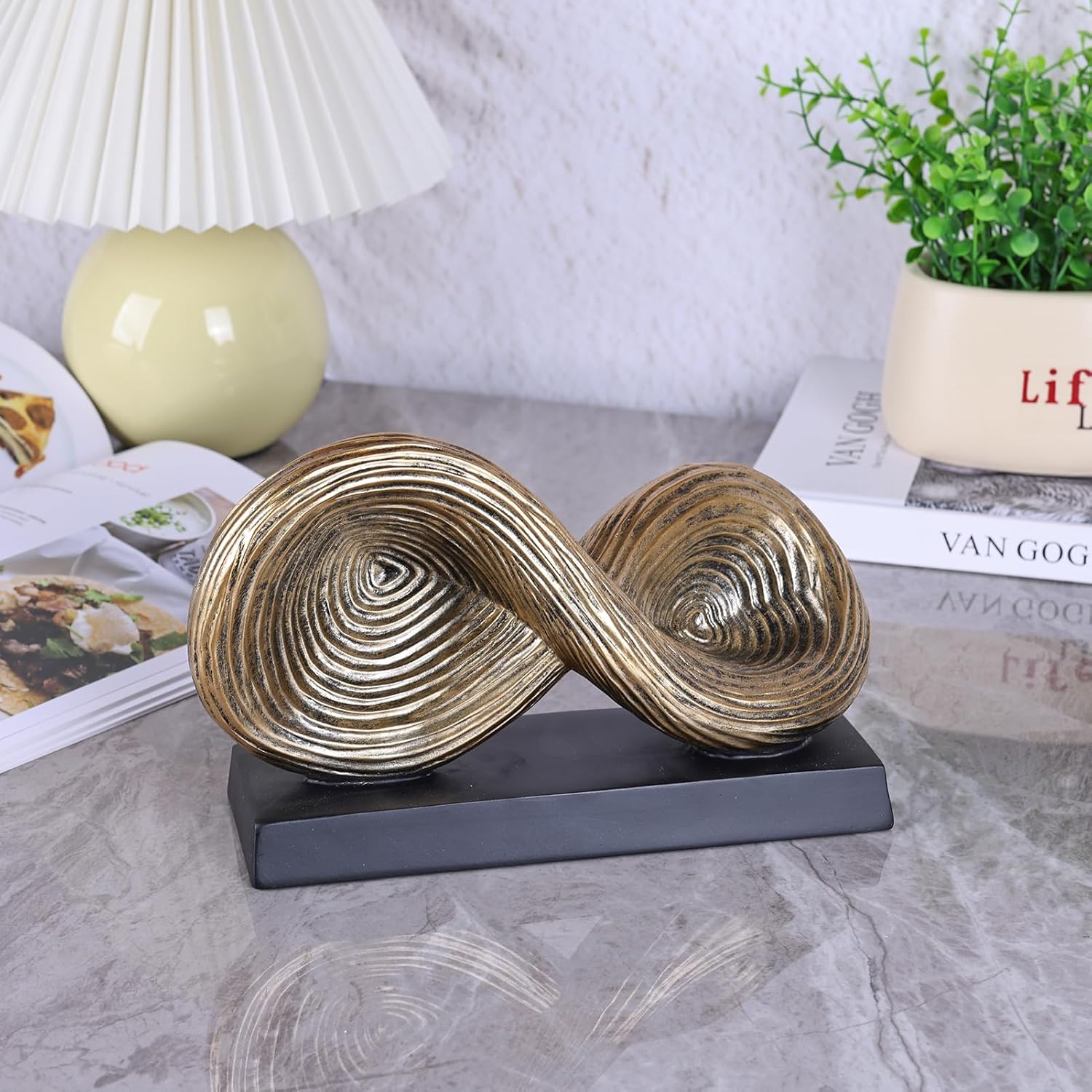 Orenm Infinity Loop Symbol Sculpture Gold