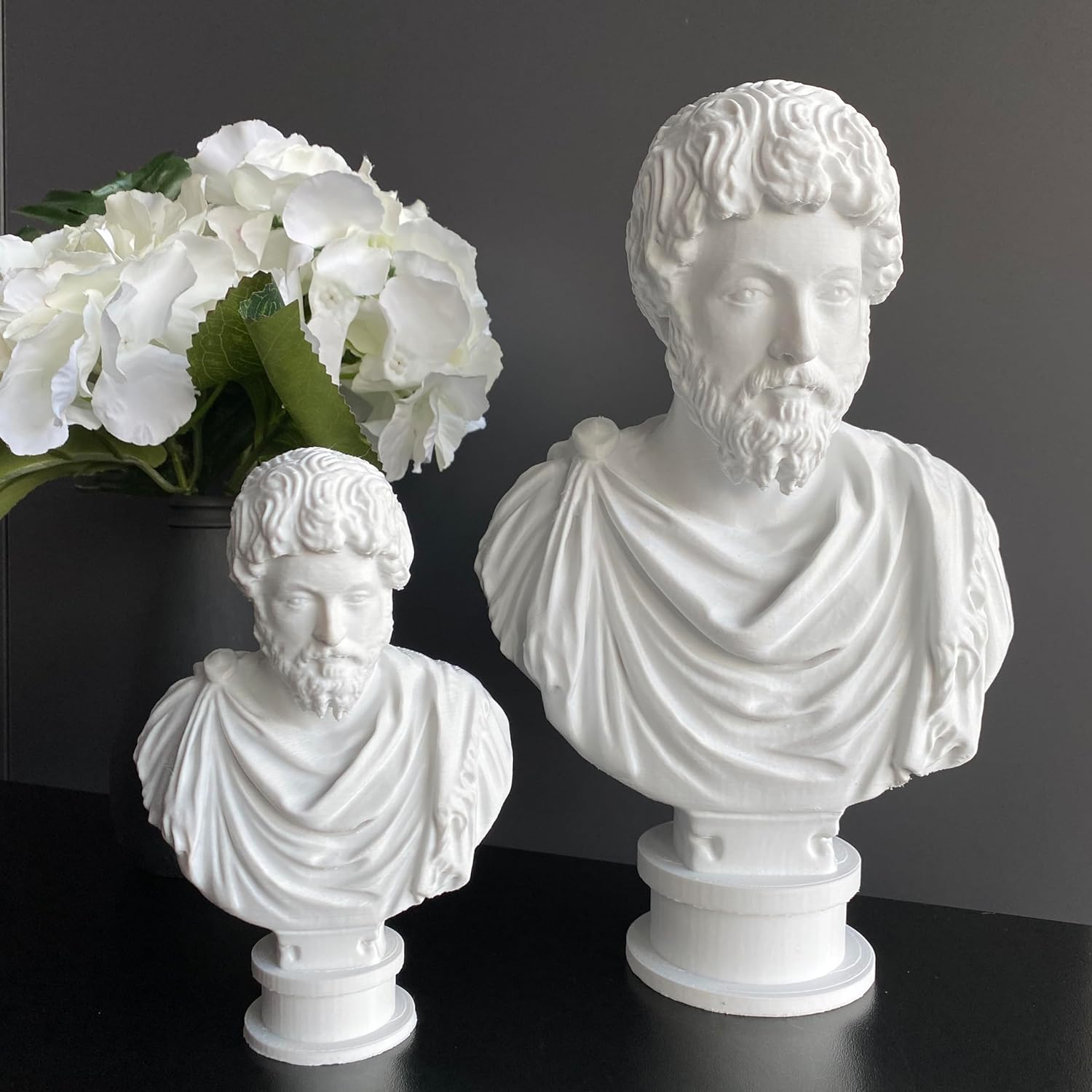 M Aurelius Statue Bust Roman Emperor Sculpture 6 Inches