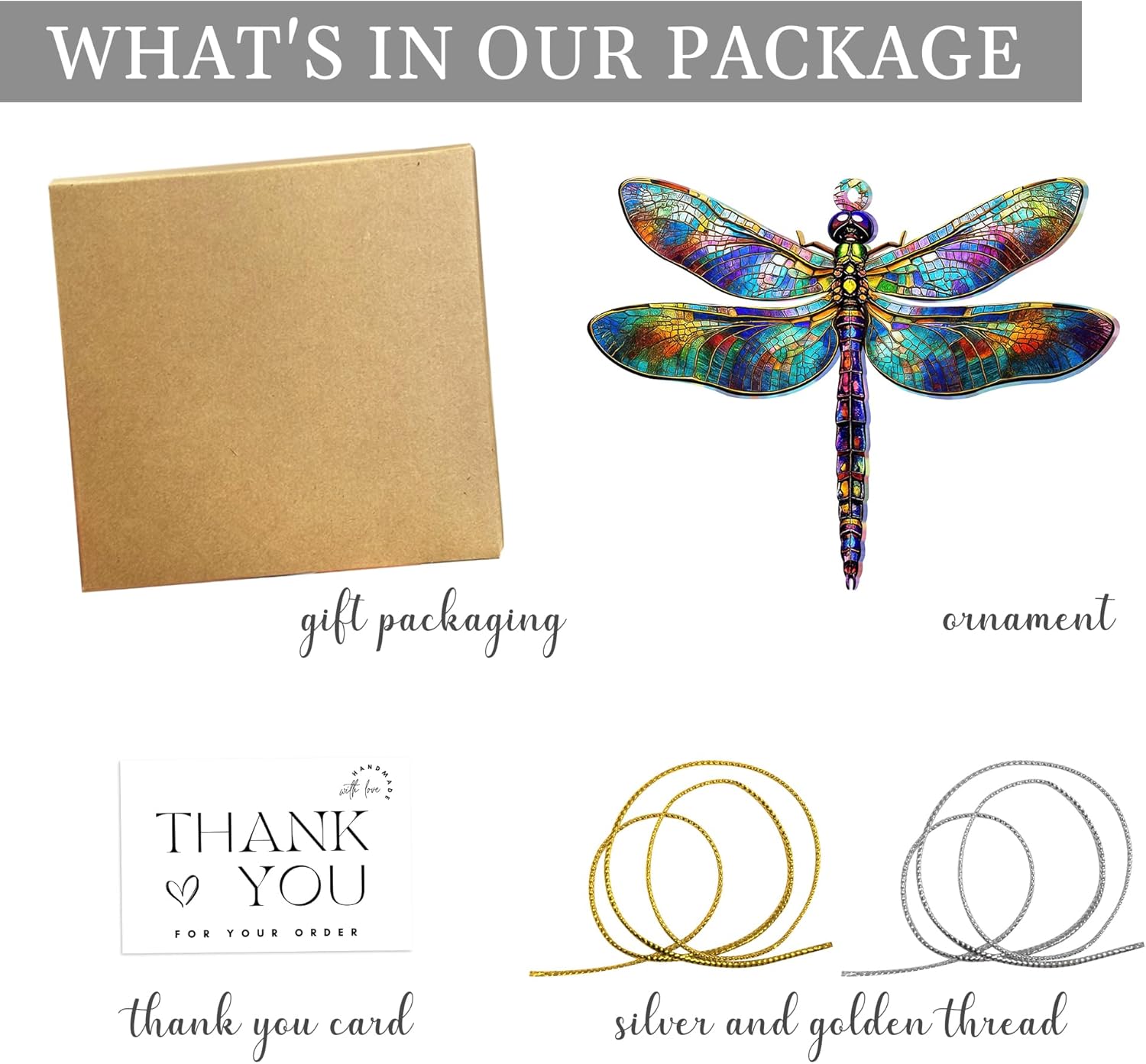 Dragonfly Gifts for Women Stained Glass Decor