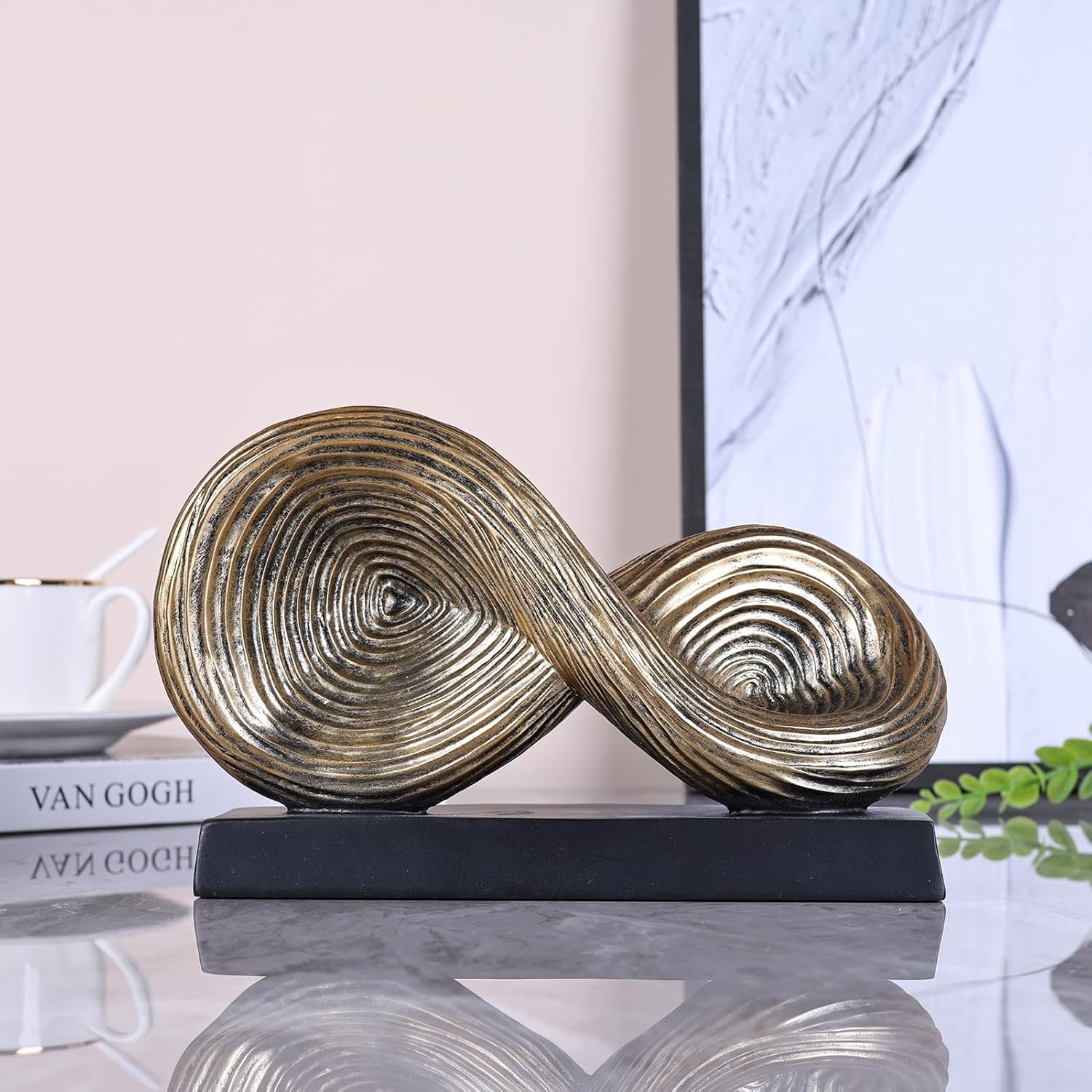 Orenm Infinity Loop Symbol Sculpture Gold