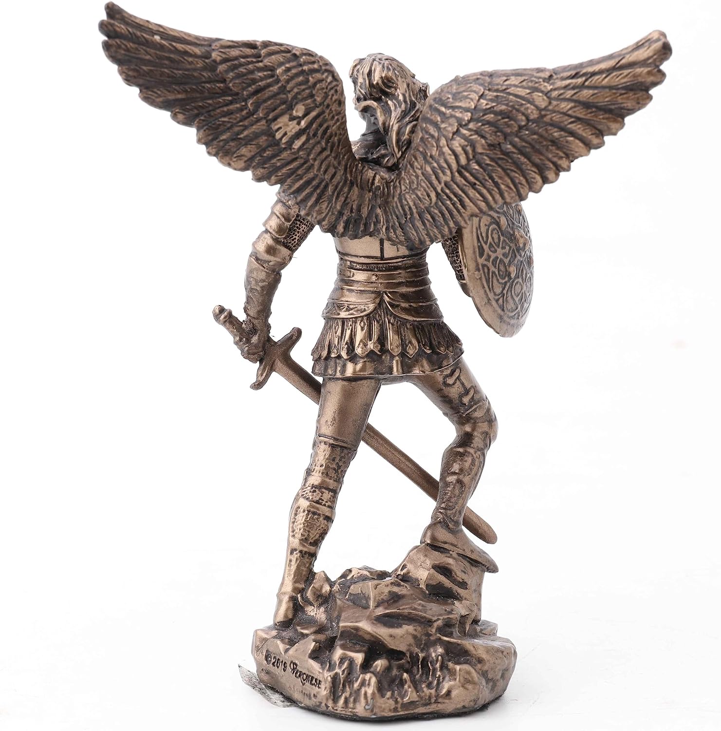 Veronese Design 42 Inch Archangel Saint Michael Bronze Figurine