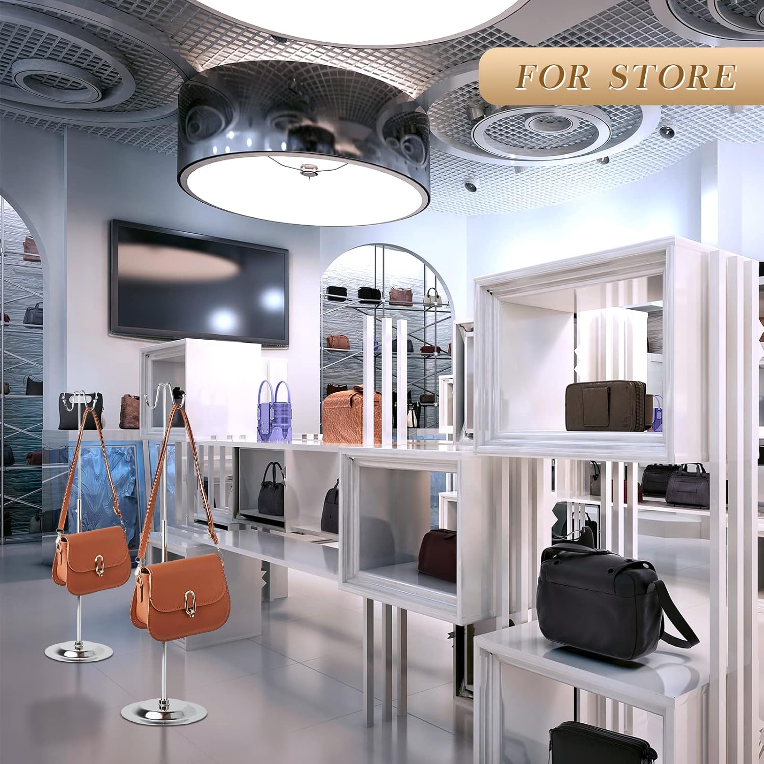 Lounsweer 2 Pcs Handbag Display Stand Set 1