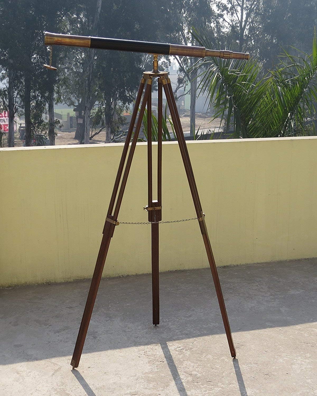 NauticalMart Brass Harbor Master Telescope Tripod Stand 65 Case Pack of 6