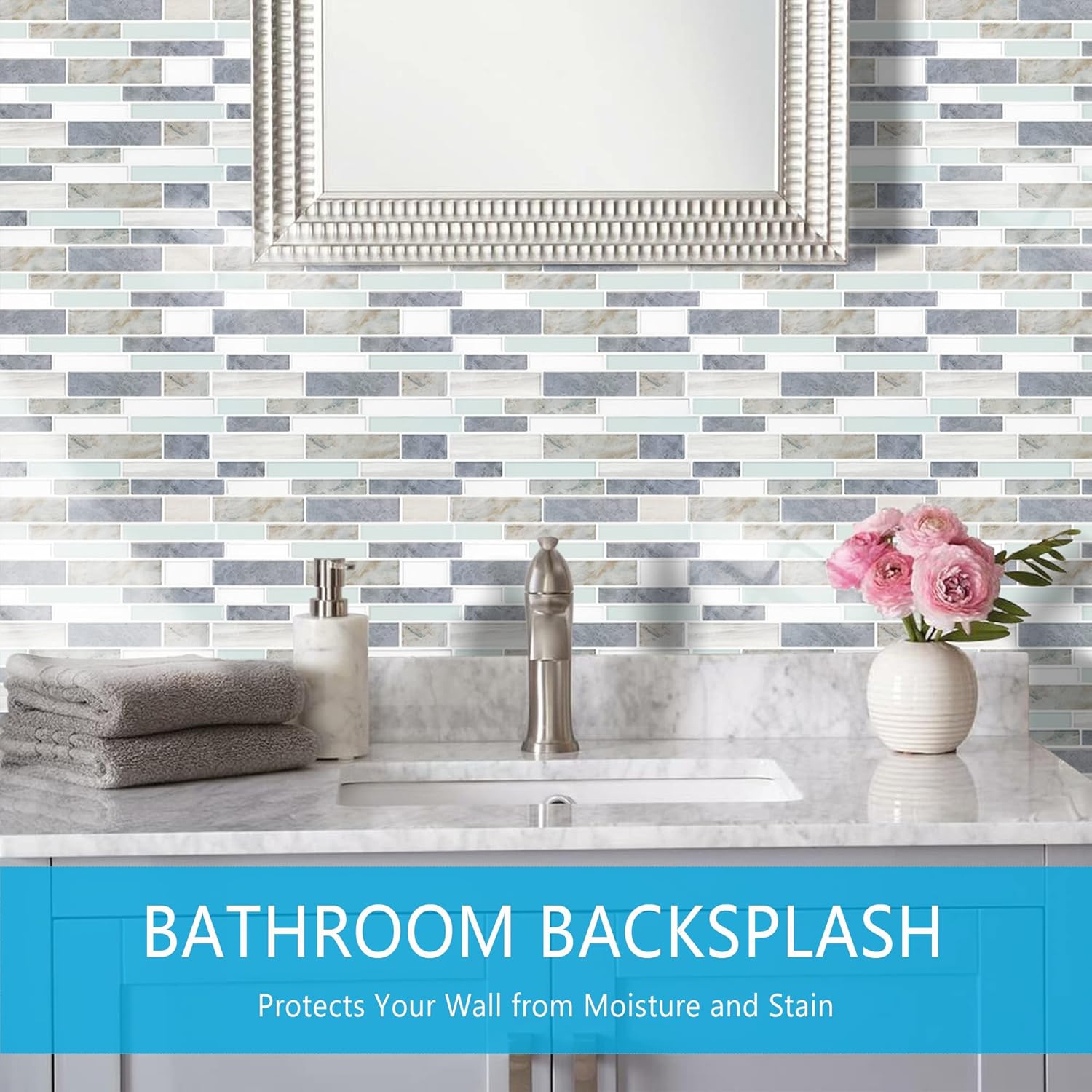 Vamos Tile 10-Sheet Peel and Stick Backsplash Tiles