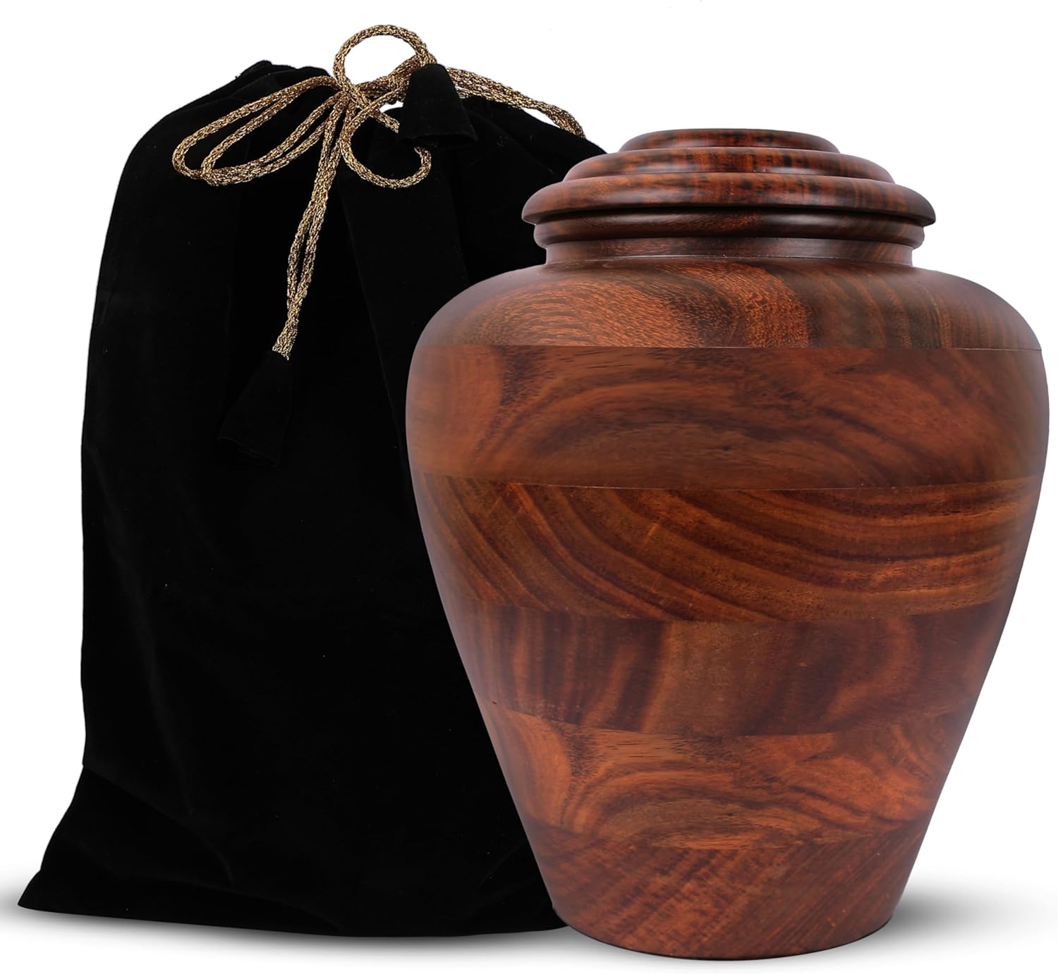 Handcrafted Rosewood Cremation Urn 200 Cubic Inches