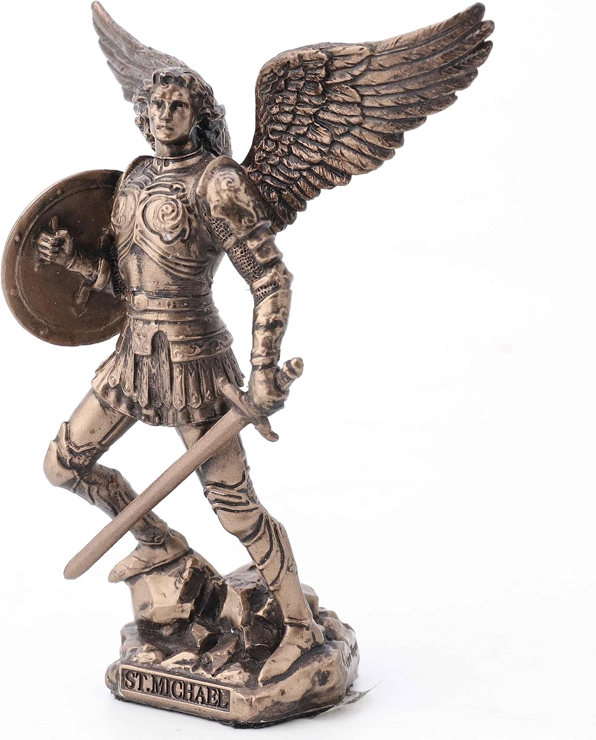 Veronese Design 42 Inch Archangel Saint Michael Bronze Figurine