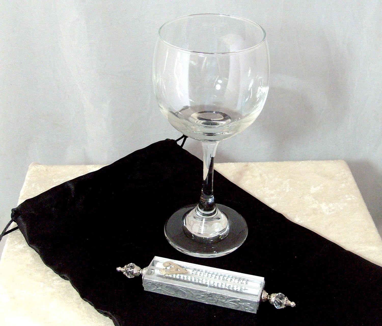 Jewish Wedding Glass Kit Clear Wine Glass