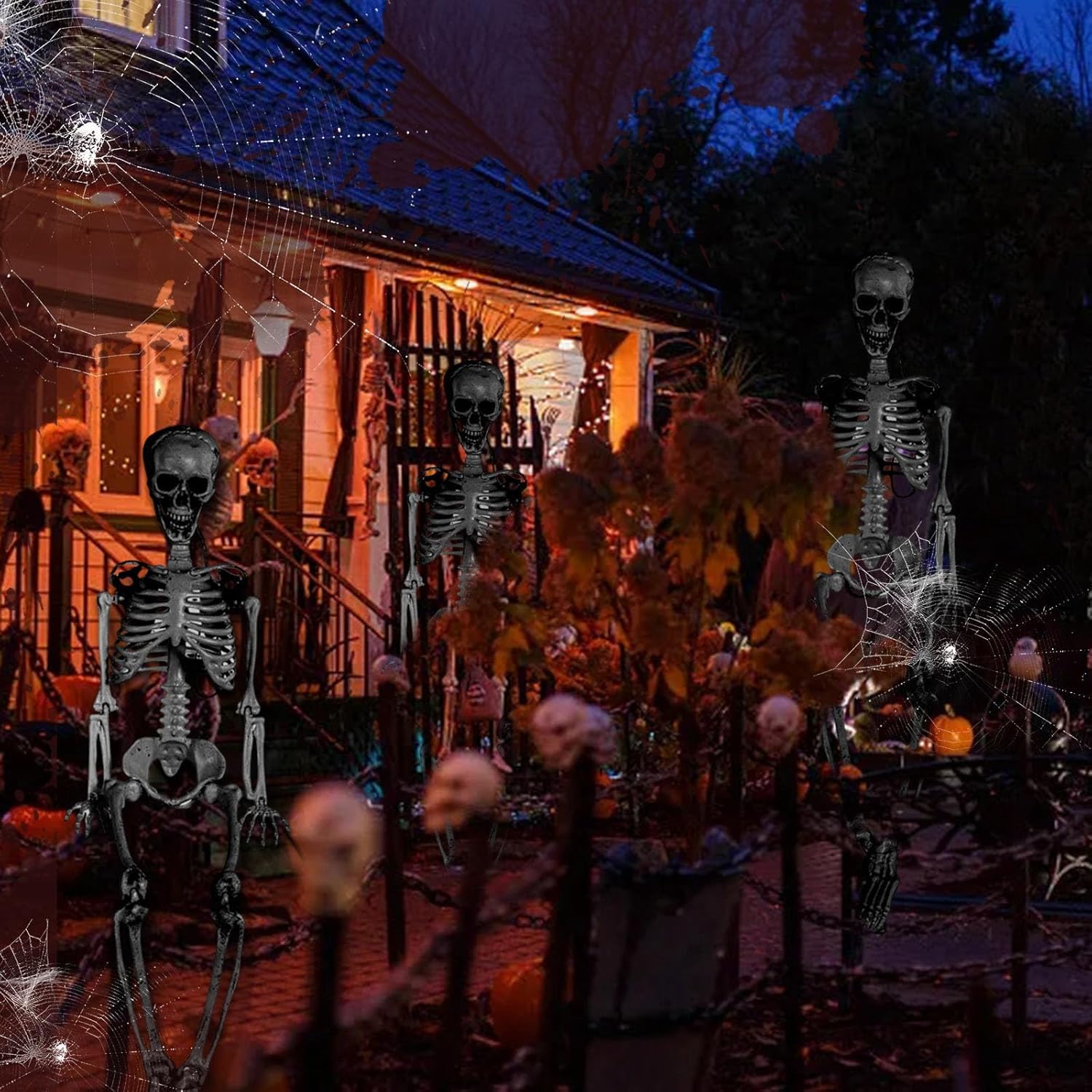 Realistic 3ft Halloween Skeleton Prop with Movable Joints