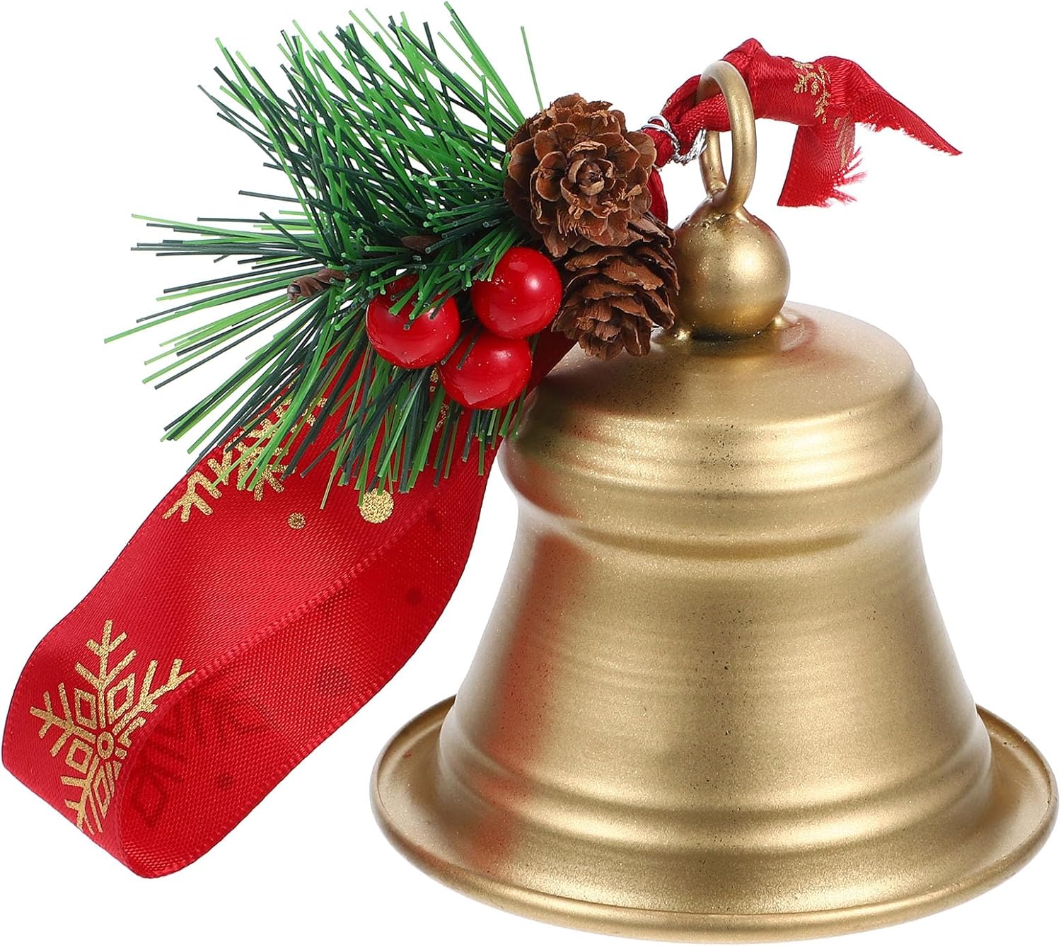 LUOZZY Christmas Metal Bell Decorative Hanging Ornament