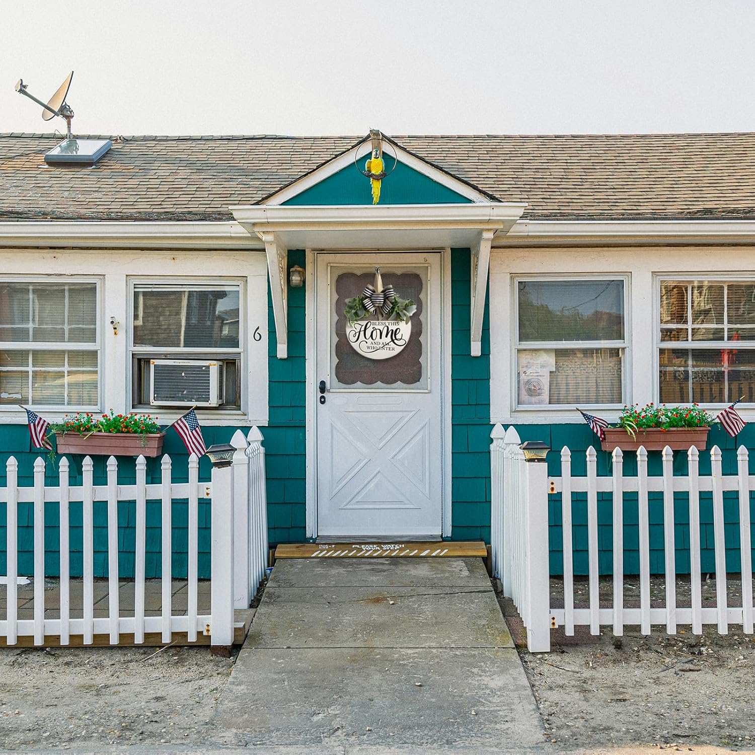 Welcome Sign for Front Door Rustic Wood Wreath Decor