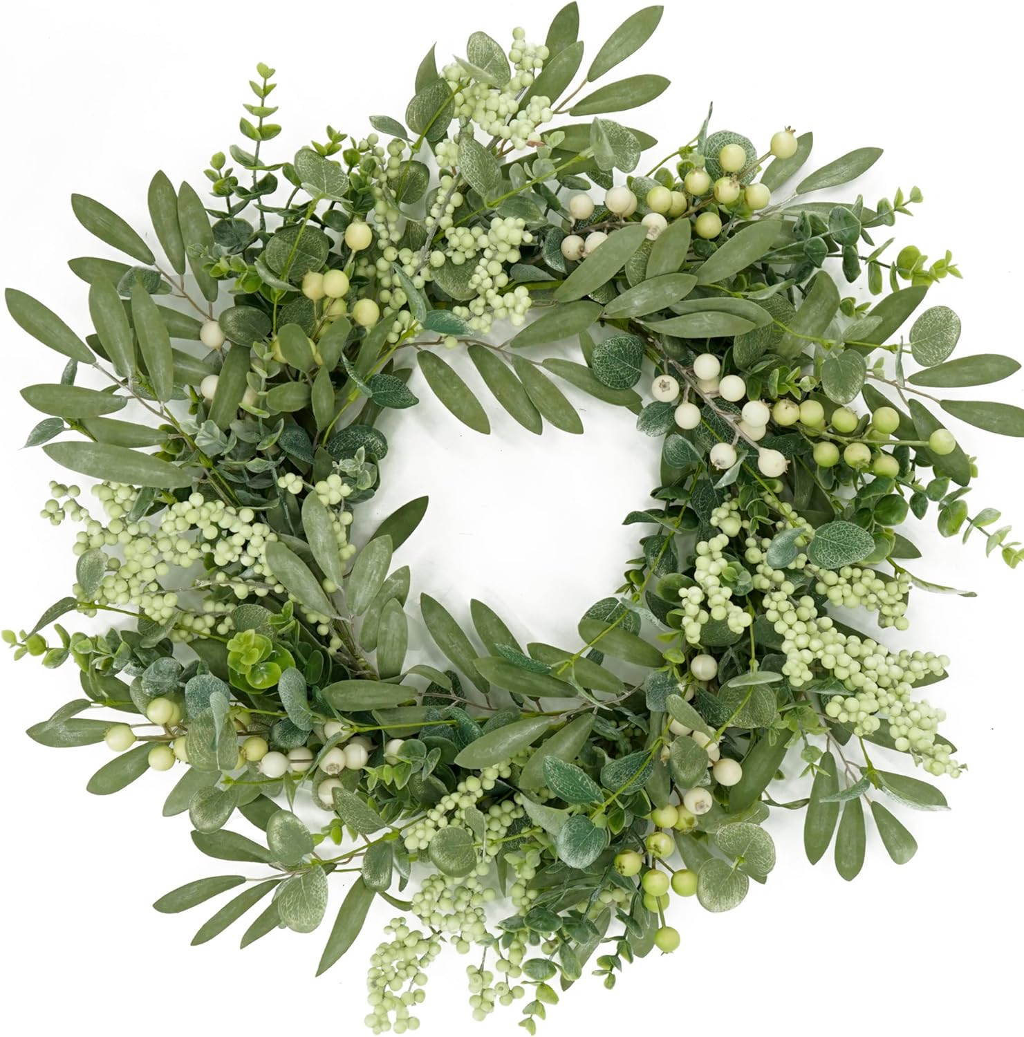 Green Eucalyptus Wreath Front Door Decor