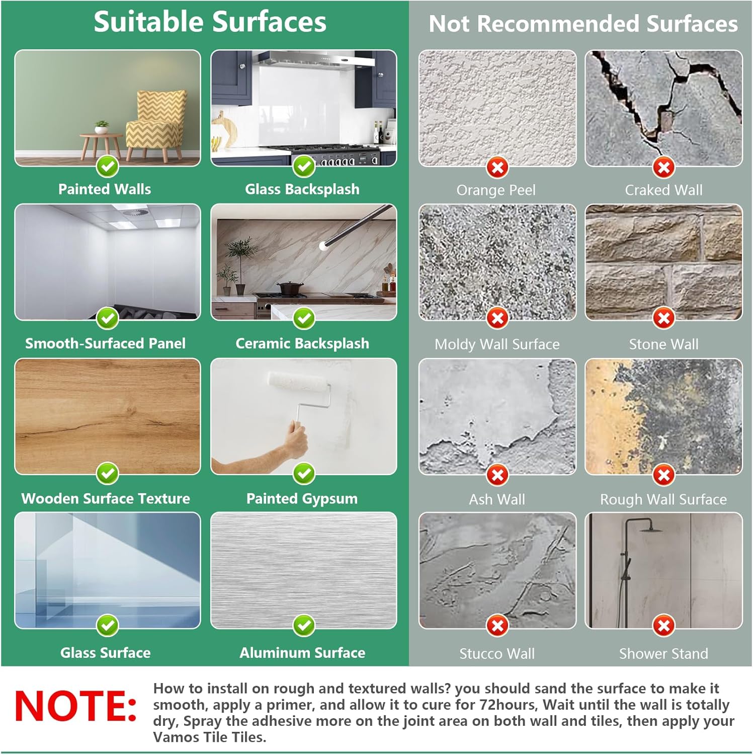 Vamos Tile 10-Sheet Peel and Stick Backsplash Tiles