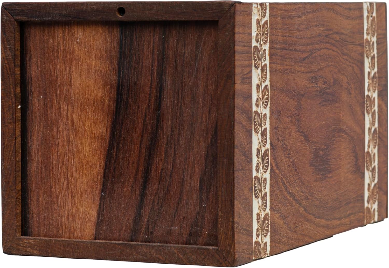 Wooden Urn Box Yin Yang Tree Design