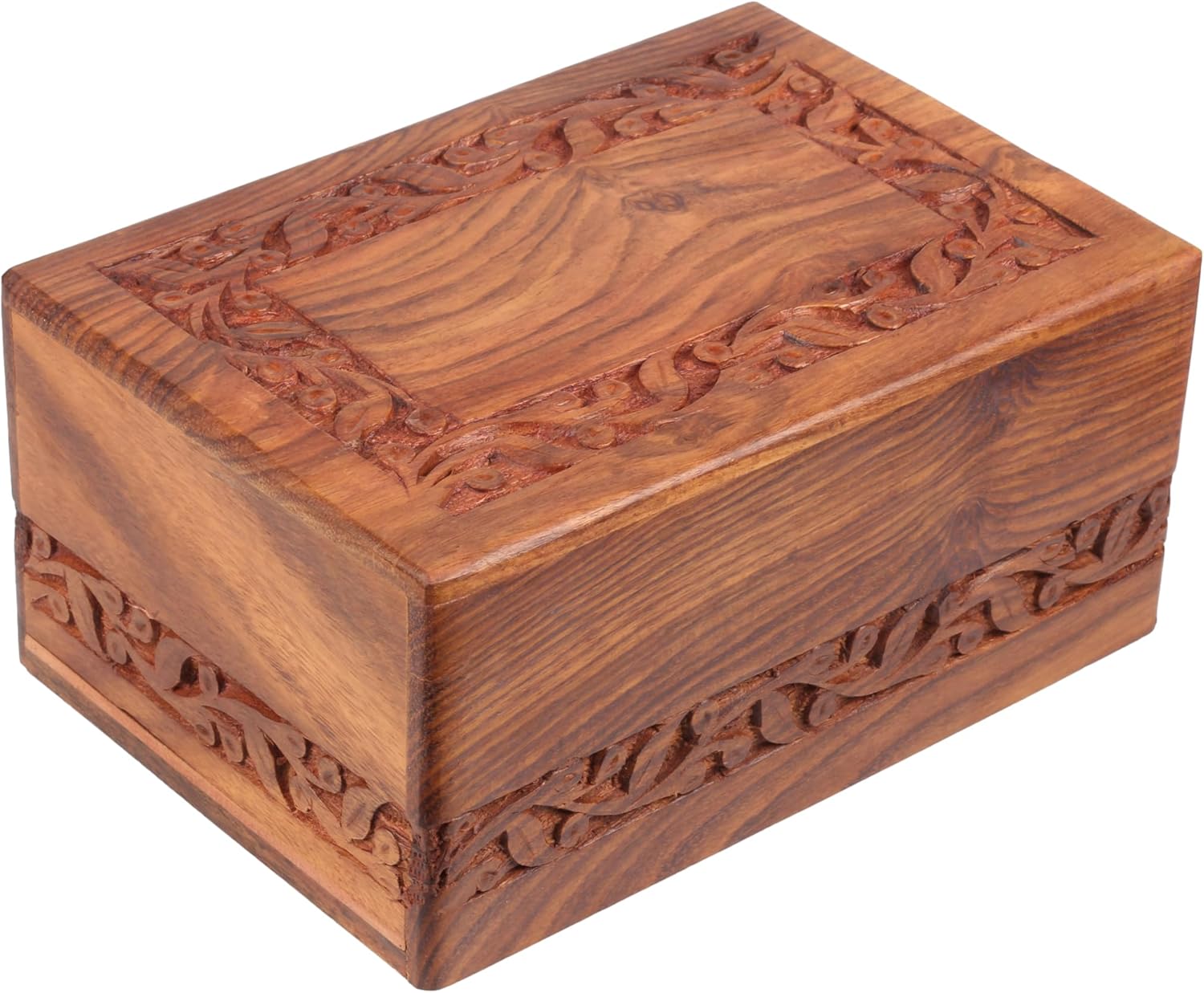 Handmade Wooden Urn Box for Pet and Human Ashes 75x5 Inch