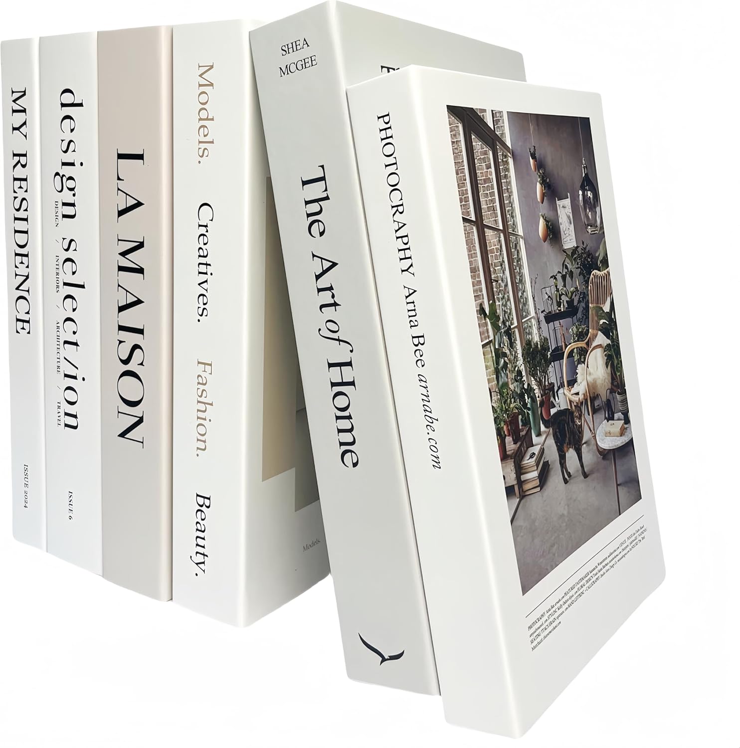 Ediactcyl 6PCS Decorative Fake Books for Home and Office