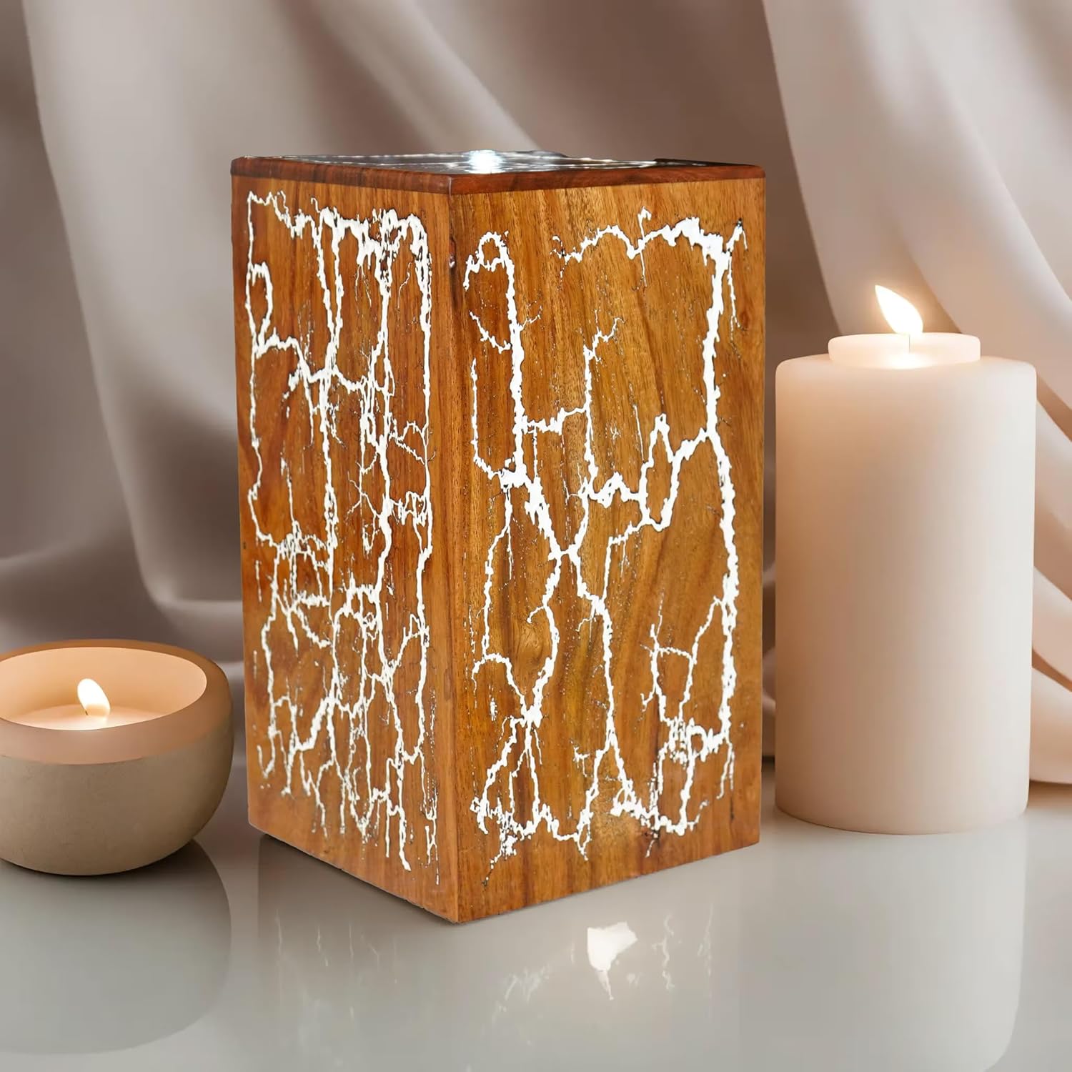 Best Urn for Human Ashes Large Wooden Cremation Urn