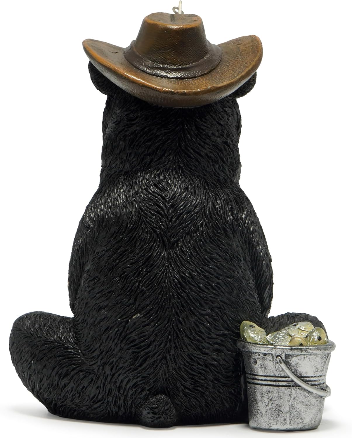 Hodao Black Bear Fishing Statue Home Decor