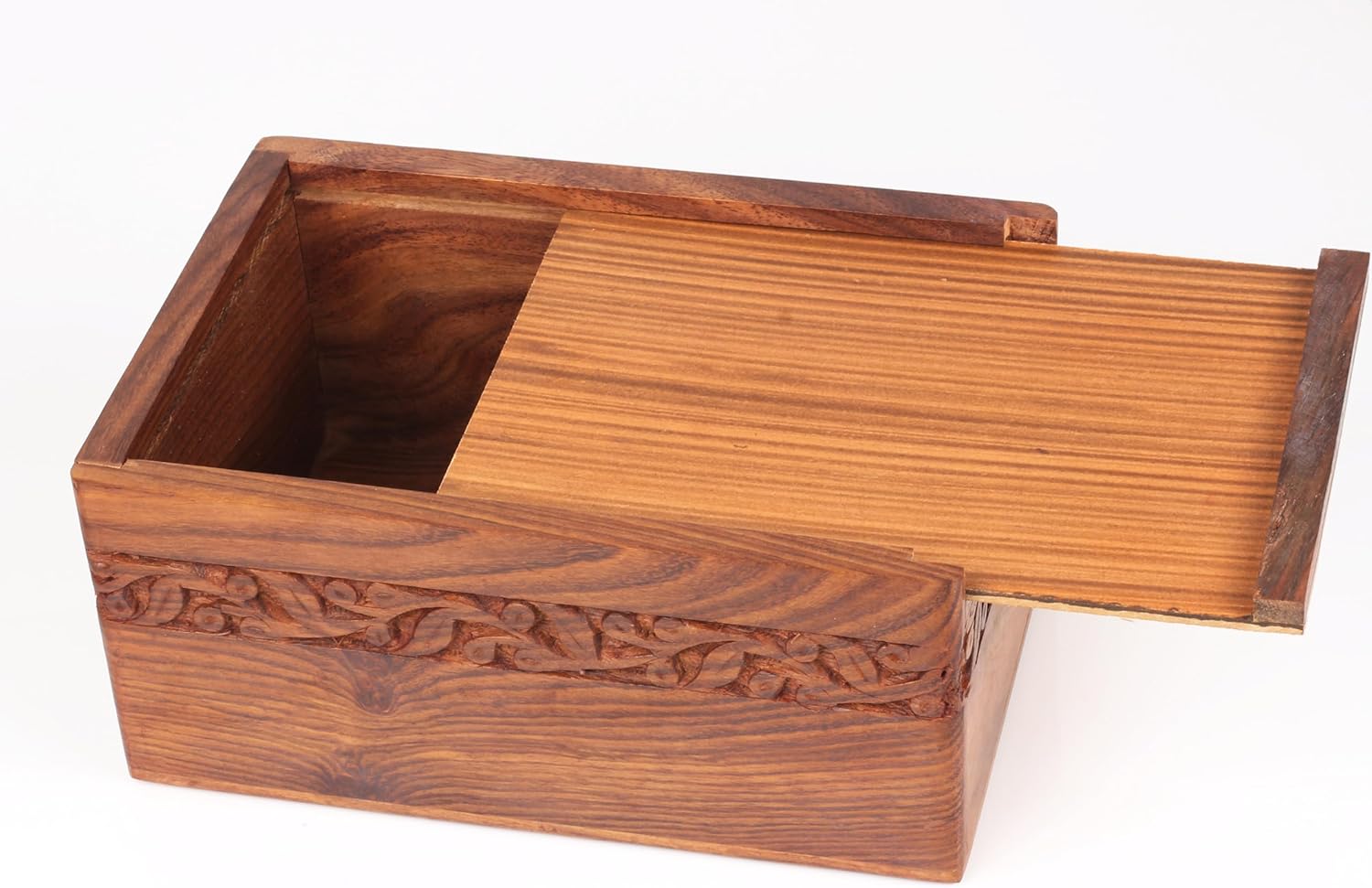 Handmade Wooden Urn Box for Pet and Human Ashes 75x5 Inch