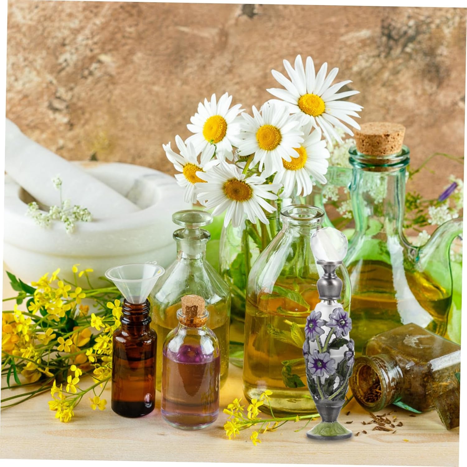 Healeved Chic Vintage Glass Essential Oil Bottle