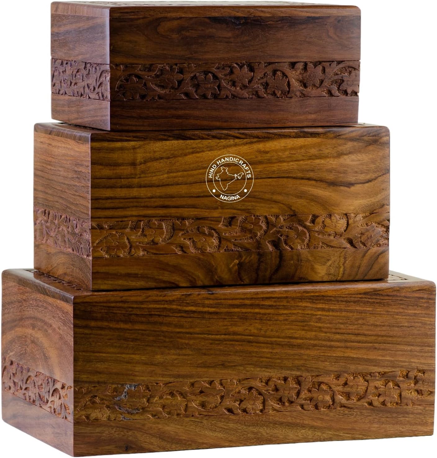 Handmade Rosewood Cremation Urn Box for Human Ashes X-tra Large 11x725x45 Inches