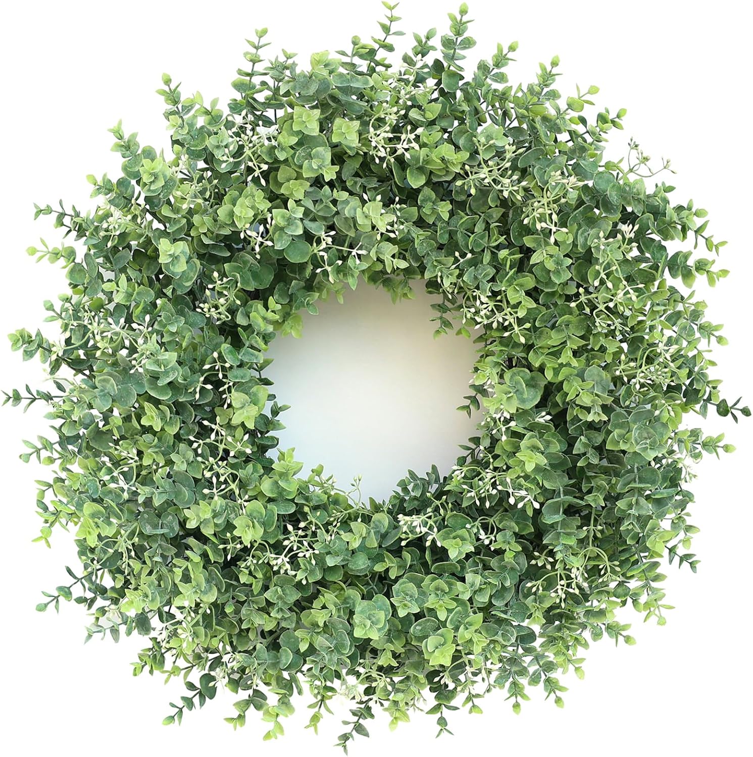 26 Artificial Eucalyptus Wreath with White Seeds