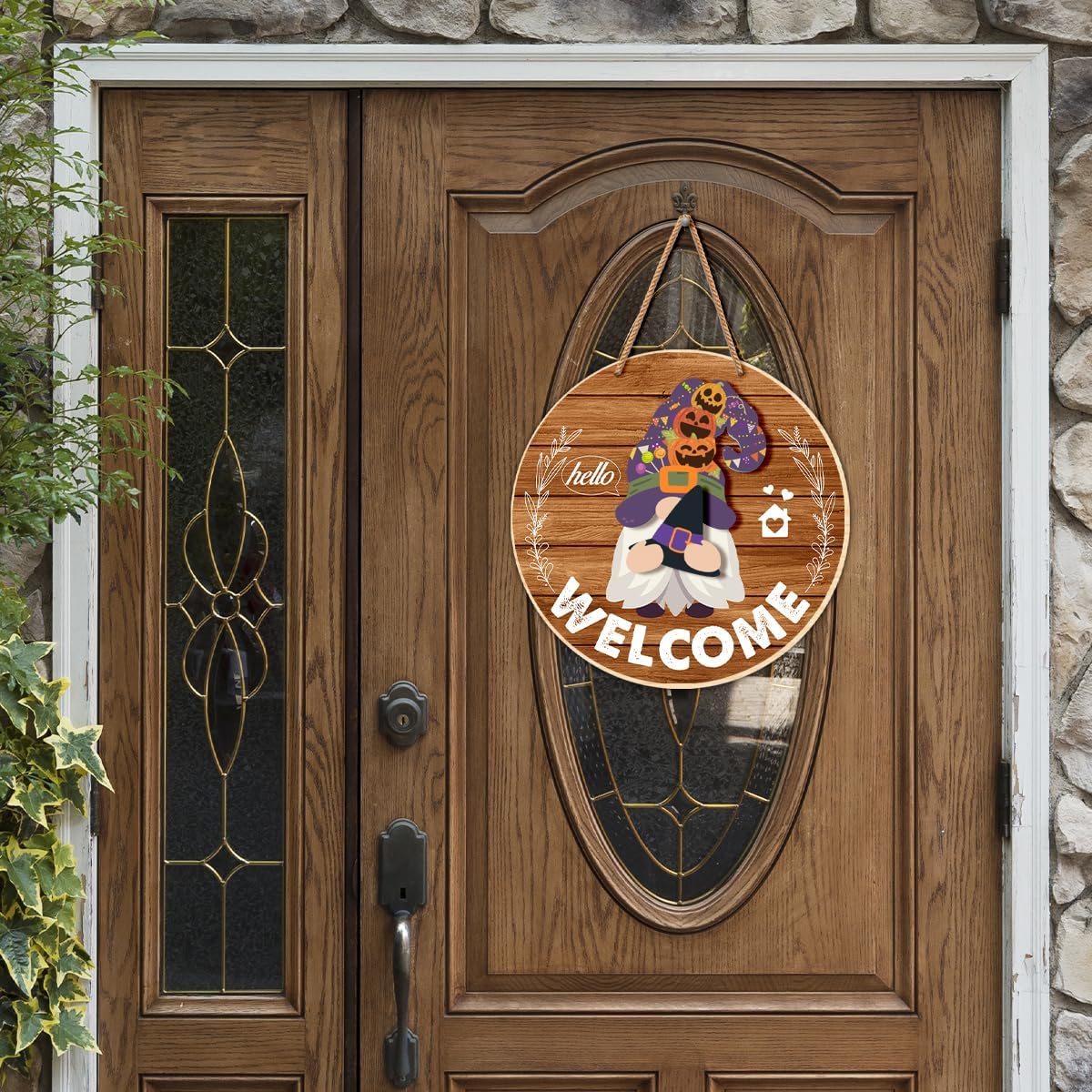 21 Pcs Interchangeable Wooden Gnome Door Decor for All Seasons