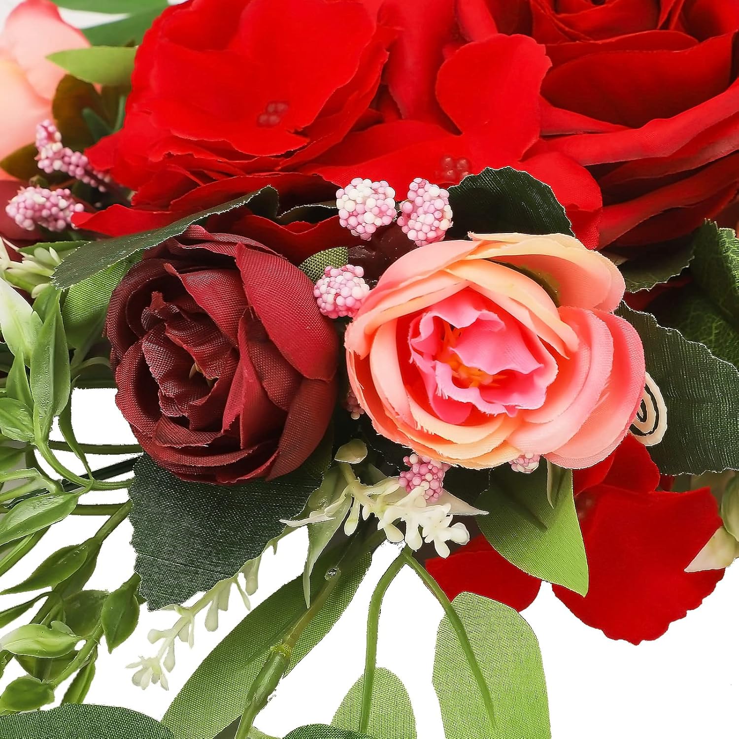 BFYDOAA Artificial Wedding Arch Flowers Swag