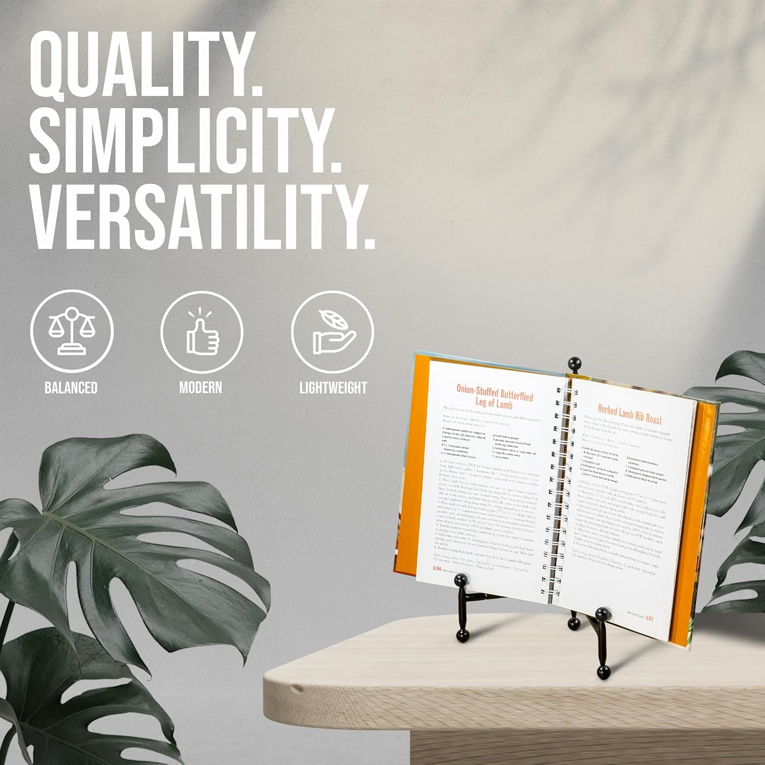 Red Co Modern Black Easel Display Stand
