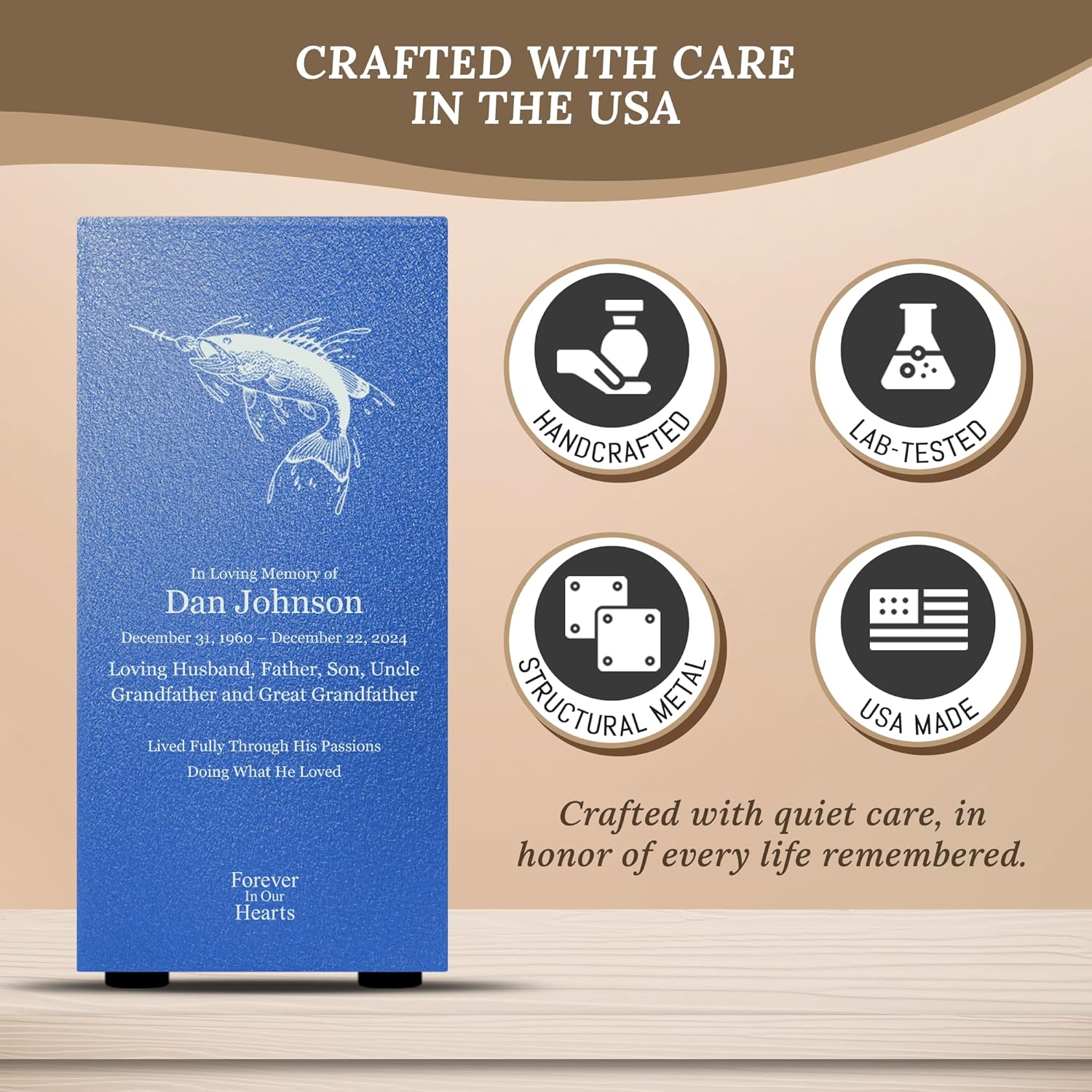 Amaranthine Urn Decorative Cremation Urn for Human Ashes