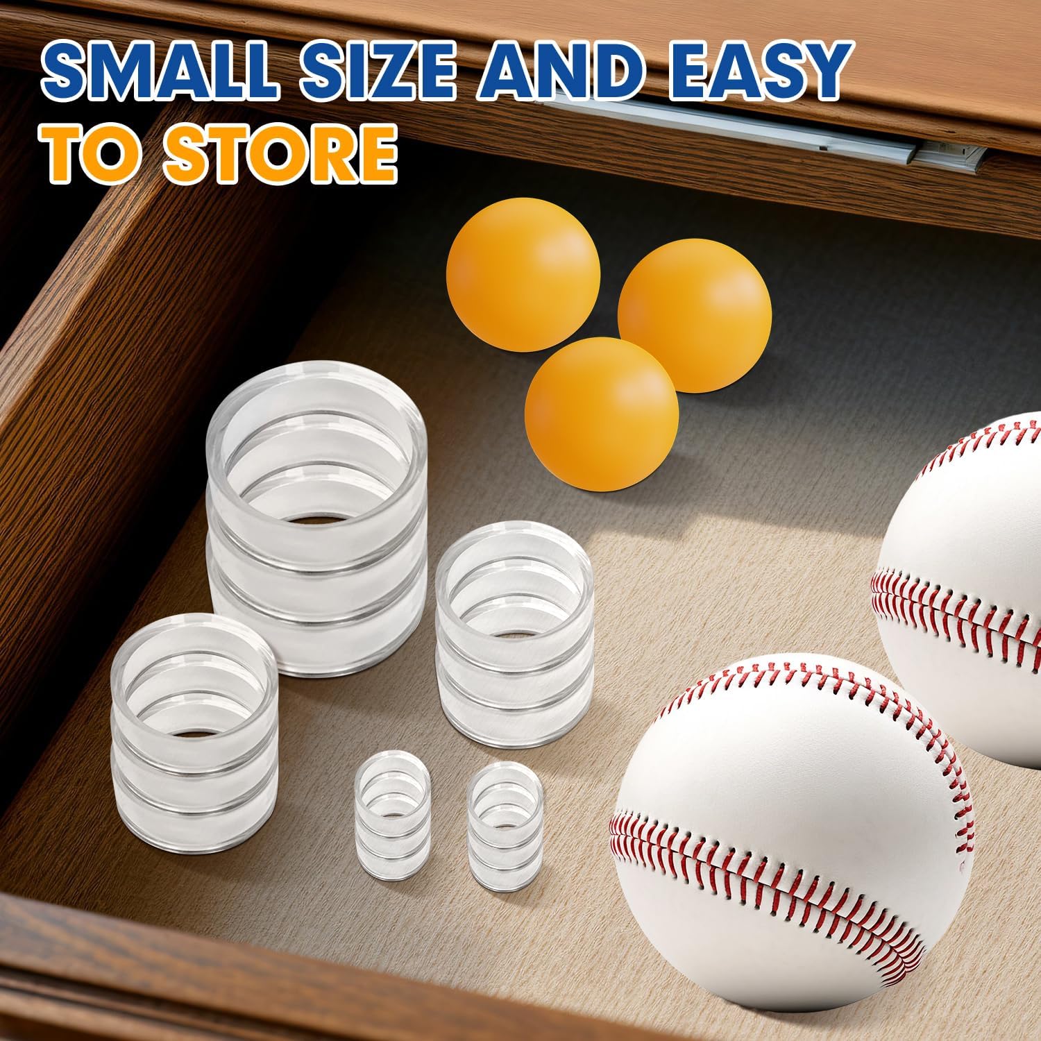 Small Clear Display Stand Holder Ring for Balls Collections