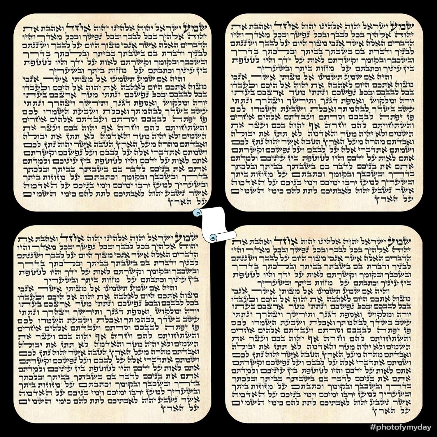 My Daily Styles 4 Mezuzah Paper Parchment