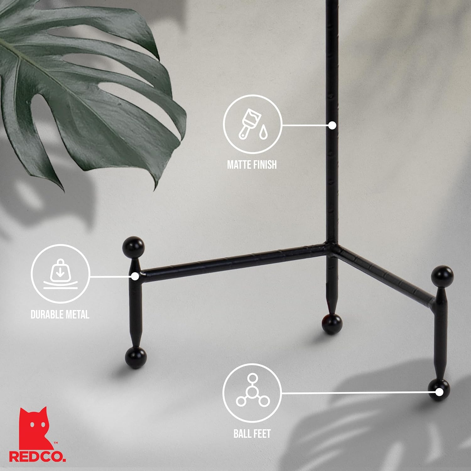 Red Co Modern Black Easel Display Stand