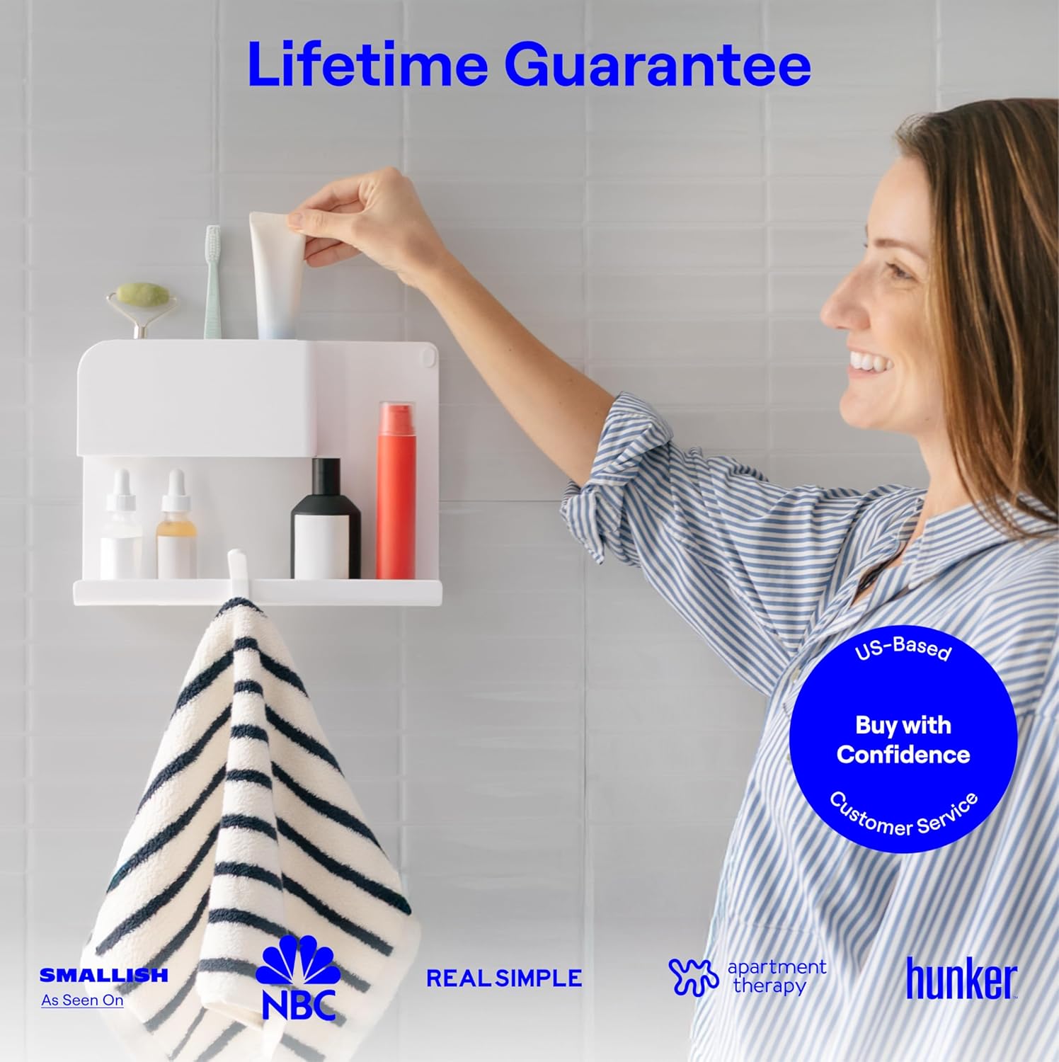 WallShelfie Floating Wall Organizer - Clutter Free Storage