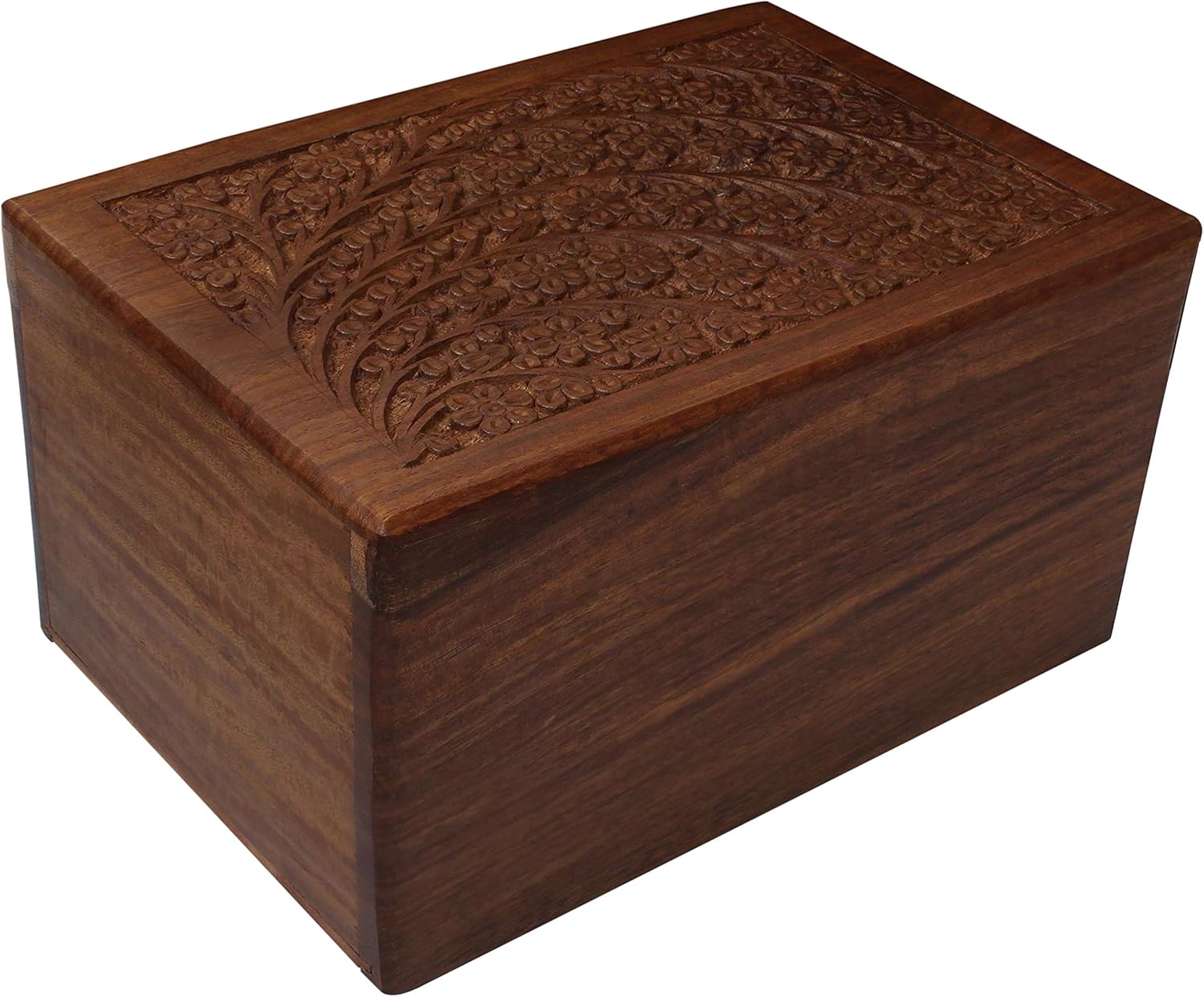 Hand-Carved Rosewood Urn Box - Extra Large 1