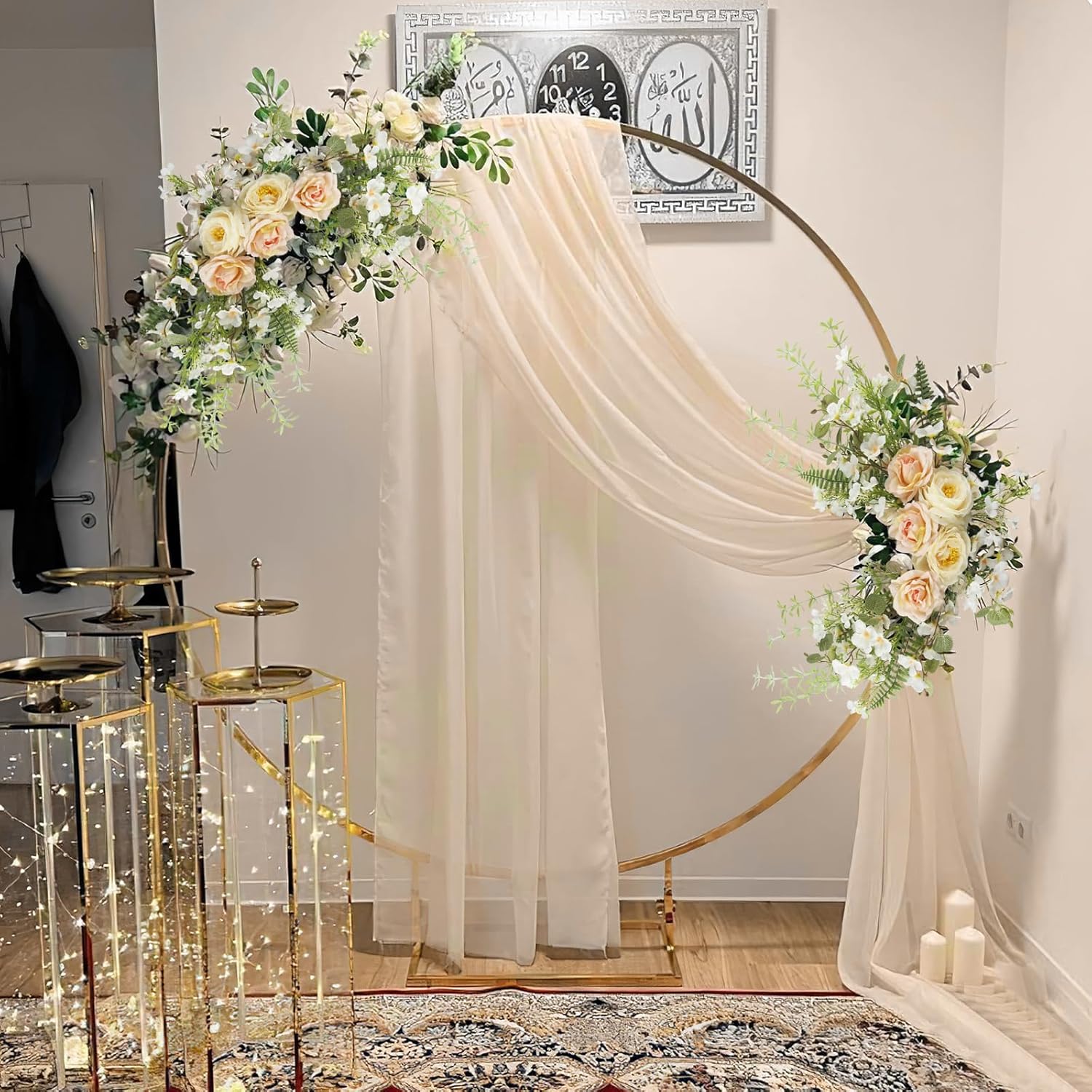 Artificial Peony Swag Arch Door Decor 1968 Inch