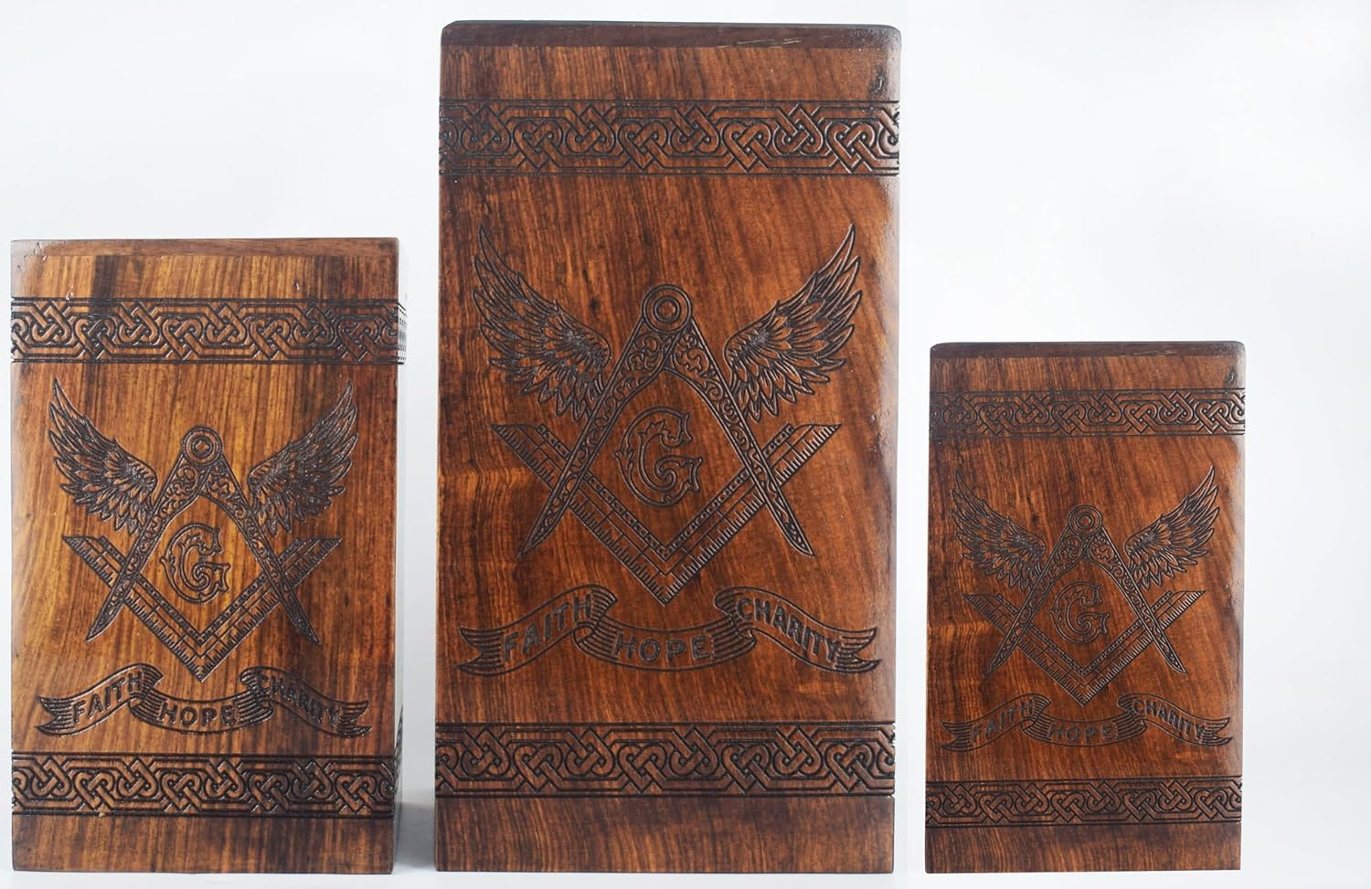 AYAANS Wooden Urn for Human Ashes Decorative Box