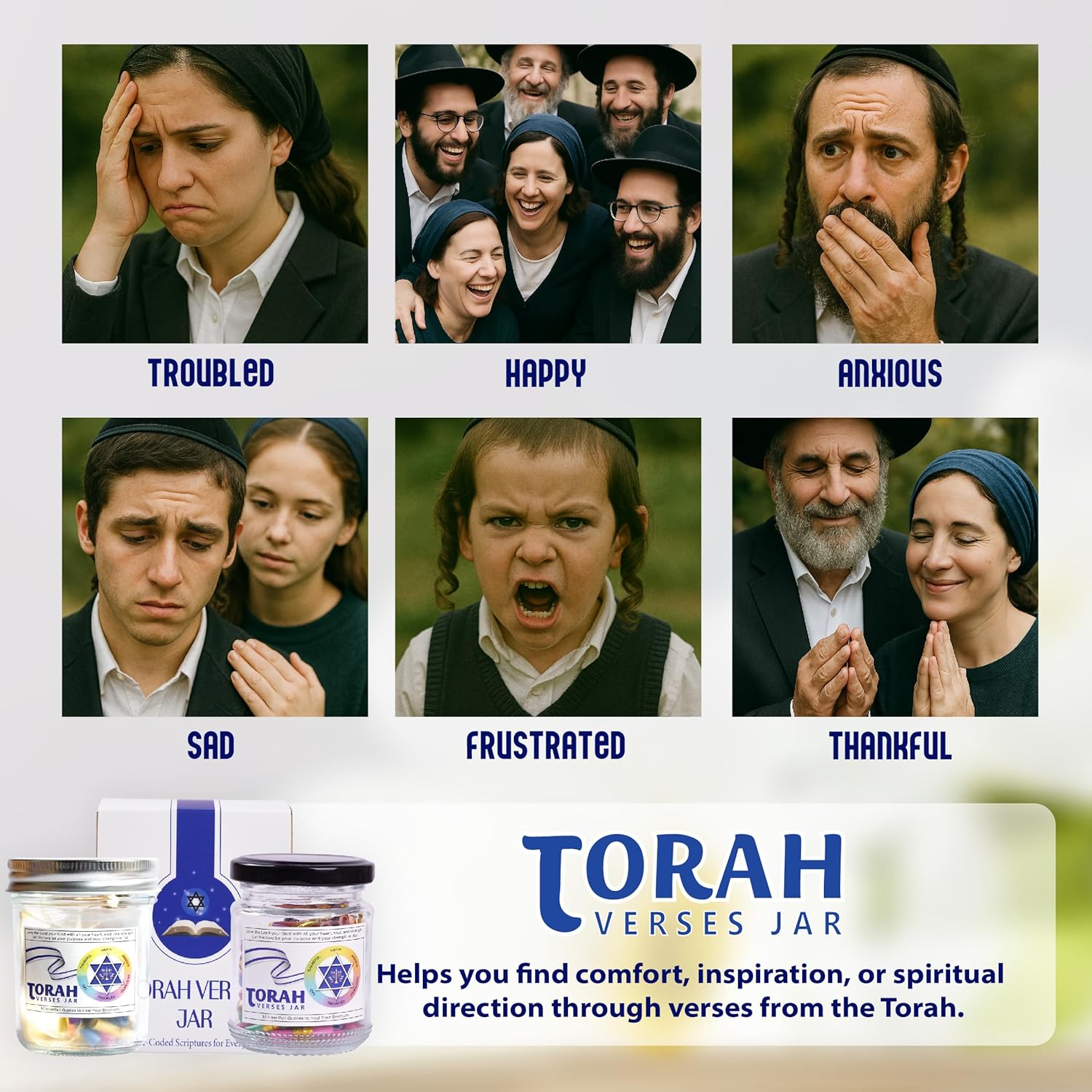 92 Color Coded Torah Verses Jar for Daily Inspiration 1